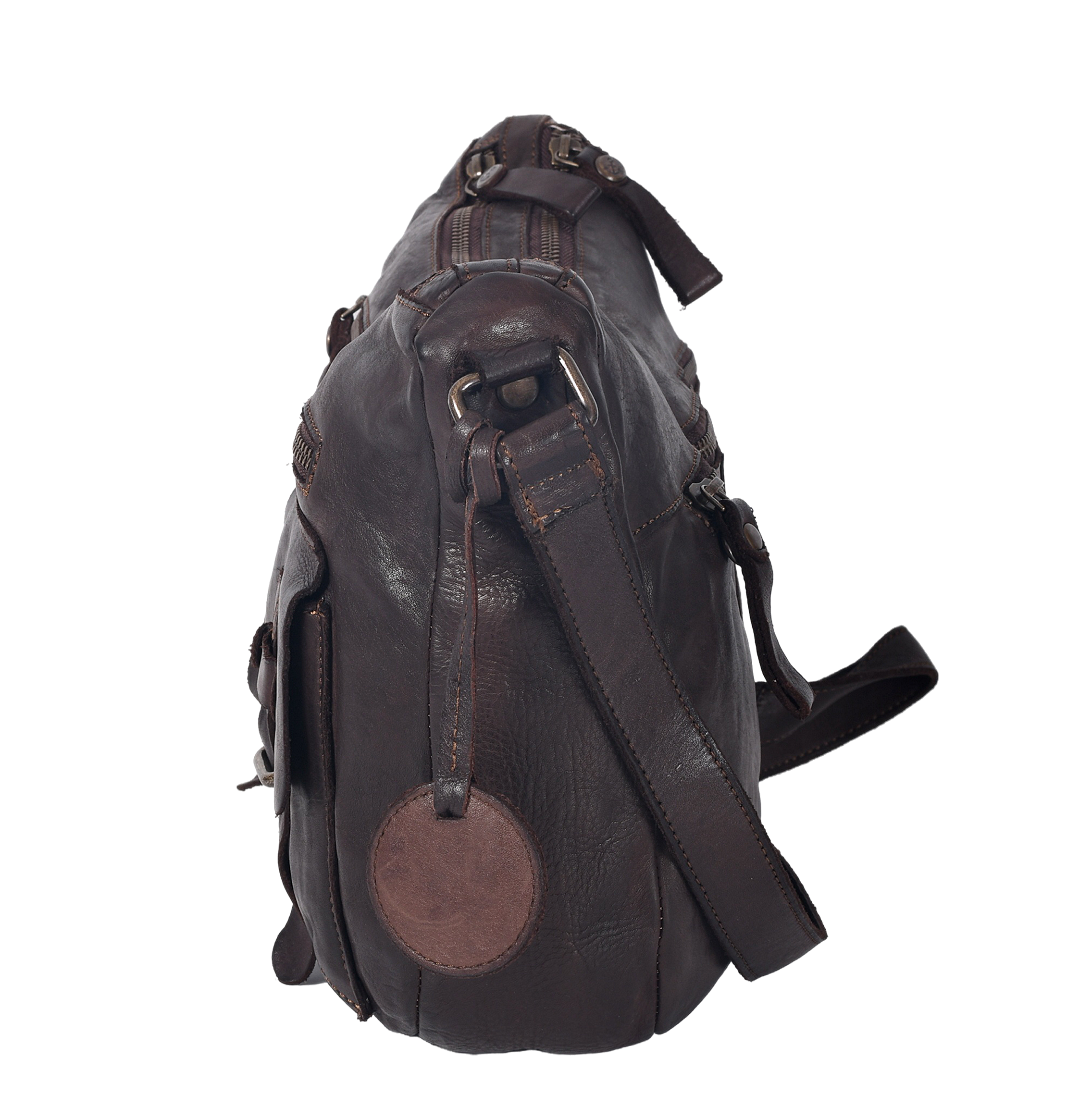 HARBOUR 2nd Sac à bandoulière »Emerson« sac bandoulière femme, sac épaule avec clous et pendentif ancre