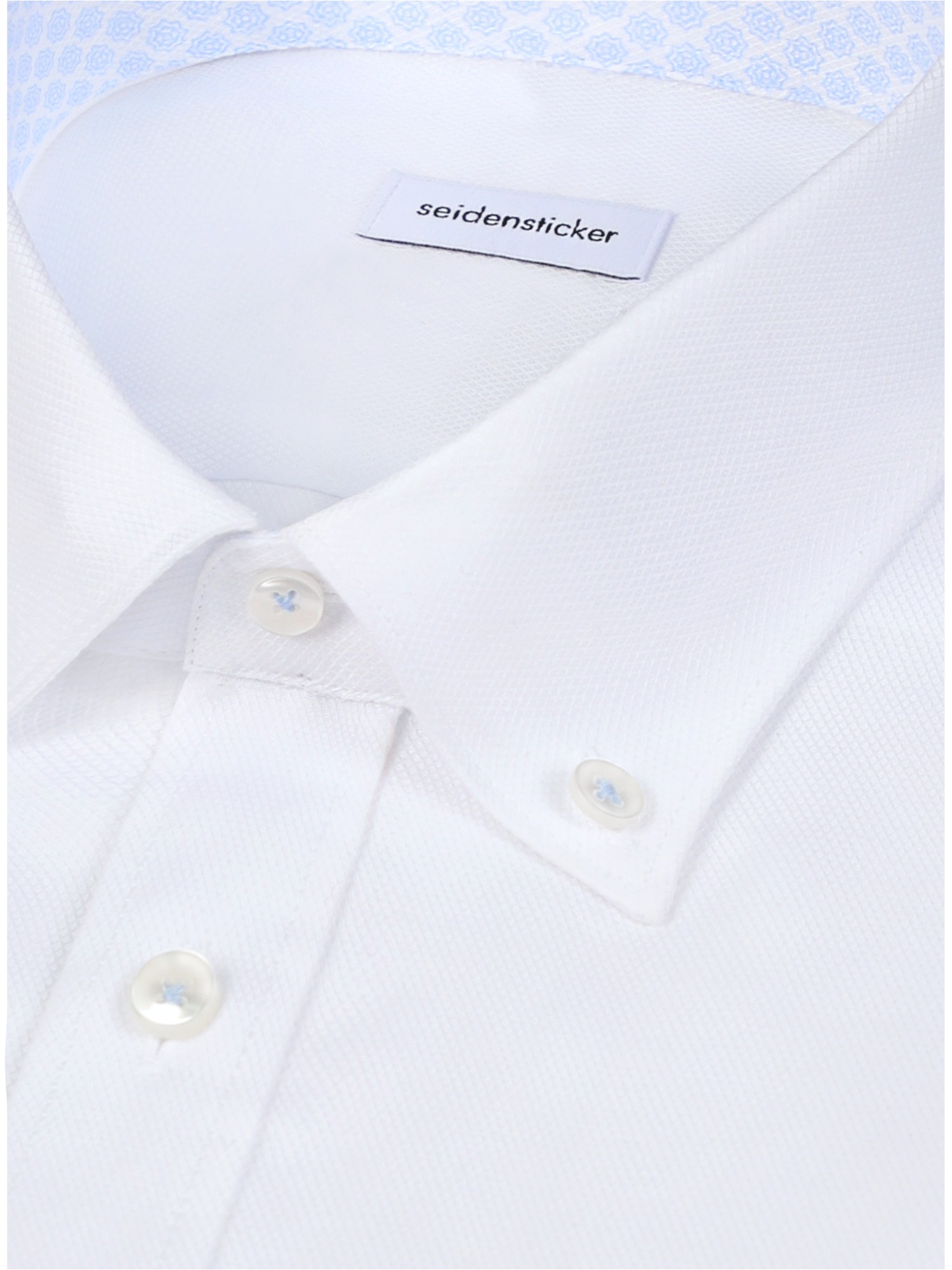 seidensticker Businesshemd »Schwarze Rose« Comfort 1/2 Button-Down-Kragen Struktur