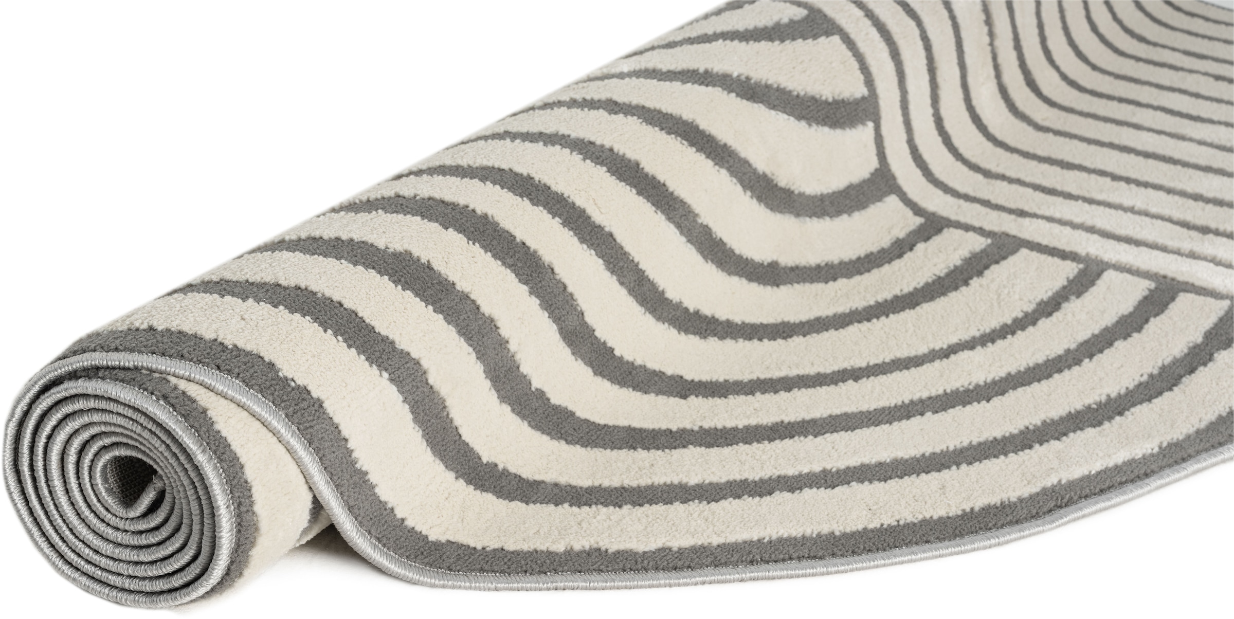 s.Oliver Teppich »Cilla, besondere Form, modernes Design« rechteckig 11 mm Höhe dichte Qualität, Woll-Look, Skandi, Boho, Wohnzimmer, Schlafzimmer