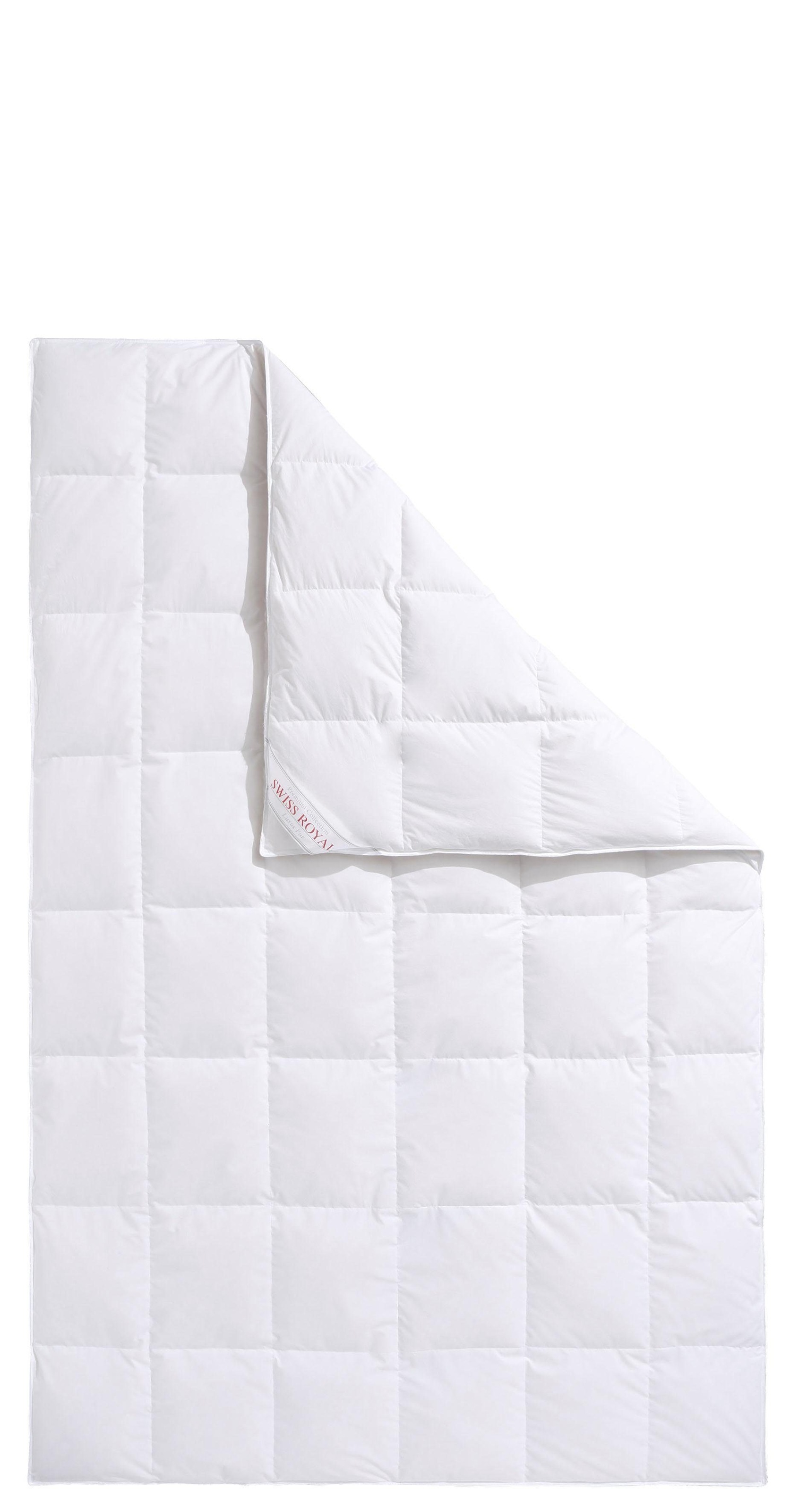 Haeussling Daunenbettdecke "Swiss Royal, Bettdecken für Sommer und Winter, Ganzjahresdecke, Decke" normal Füllung 90Daunen10Federn 1 Stk. tlg. Bettdecke 135x200 cm, 155x220 cm & weitere Größen, Made in Germany