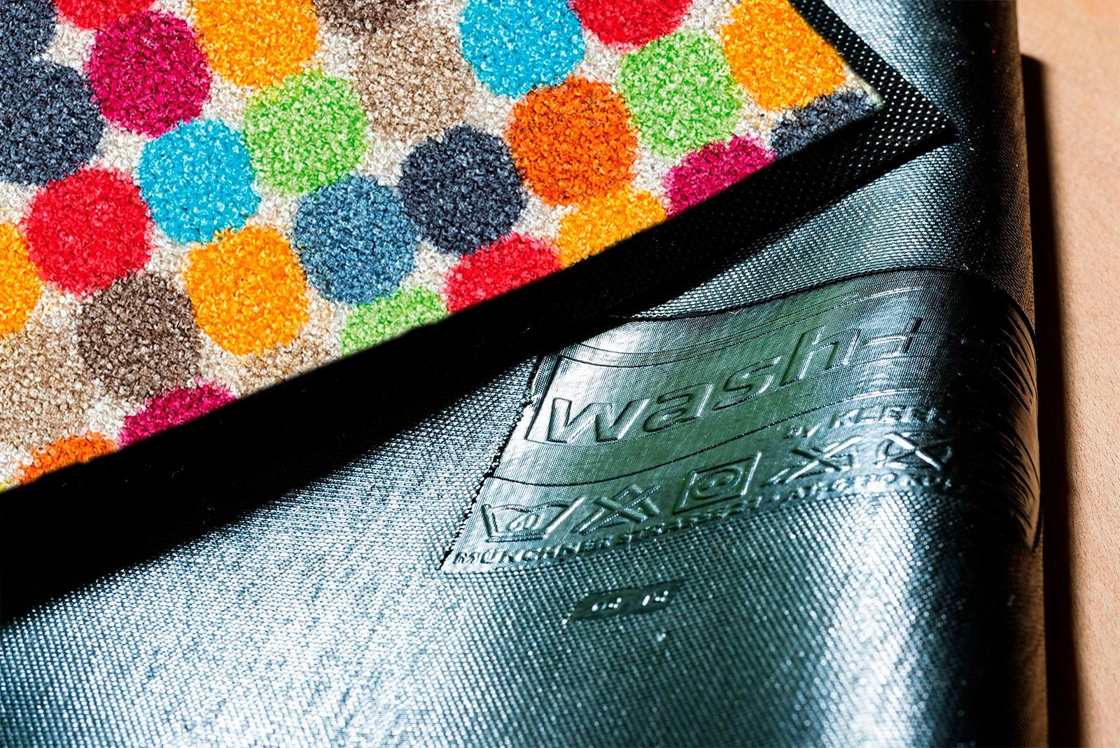 wash+dry by Kleen-Tex Fussmatte »Mikado Dots«, rechteckig, 7 mm Höhe, Schmutzfangmatte, rutschhemmend, waschbar