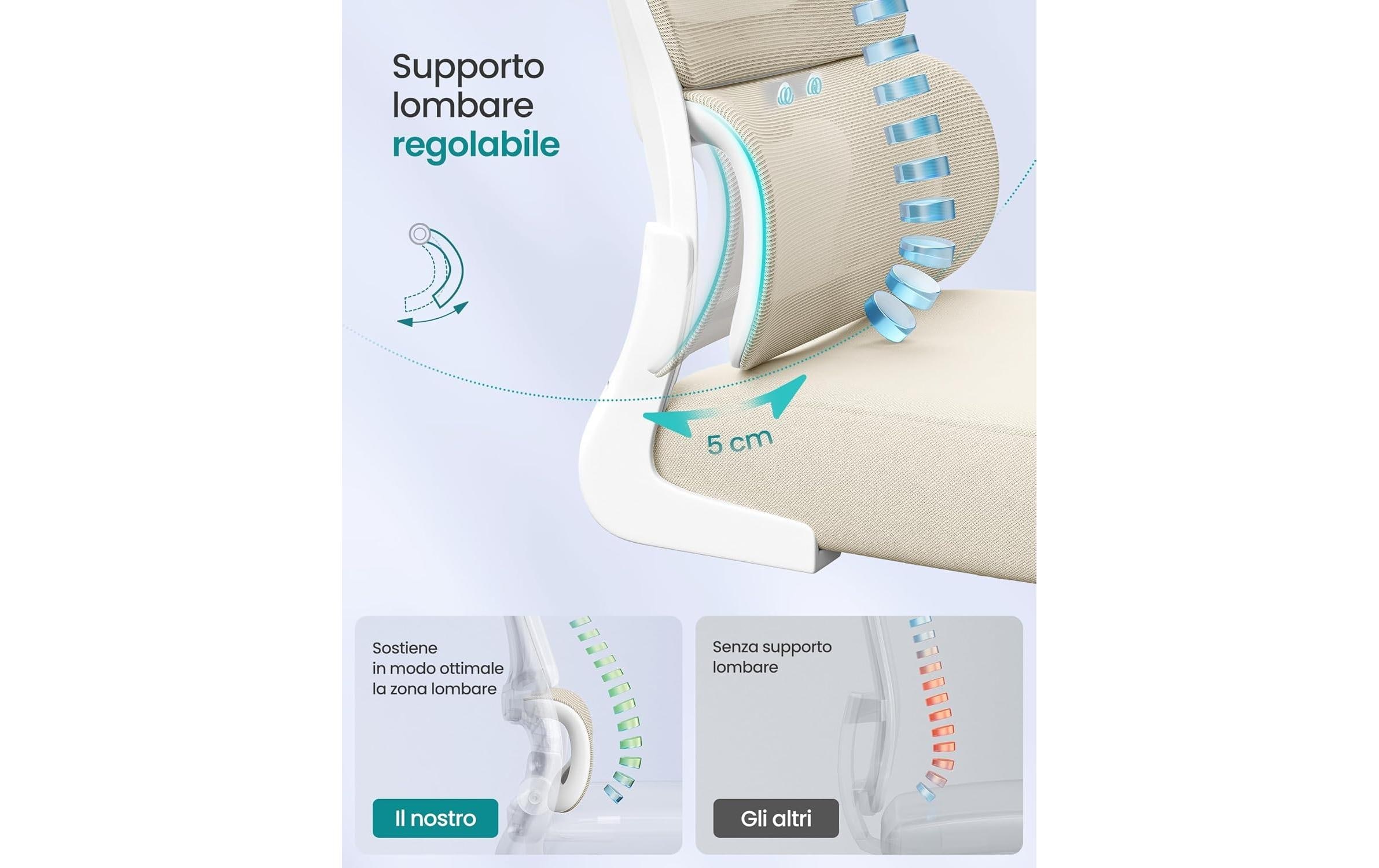 SONGMICS Chaise de bureau »mit Armlehnen« ()