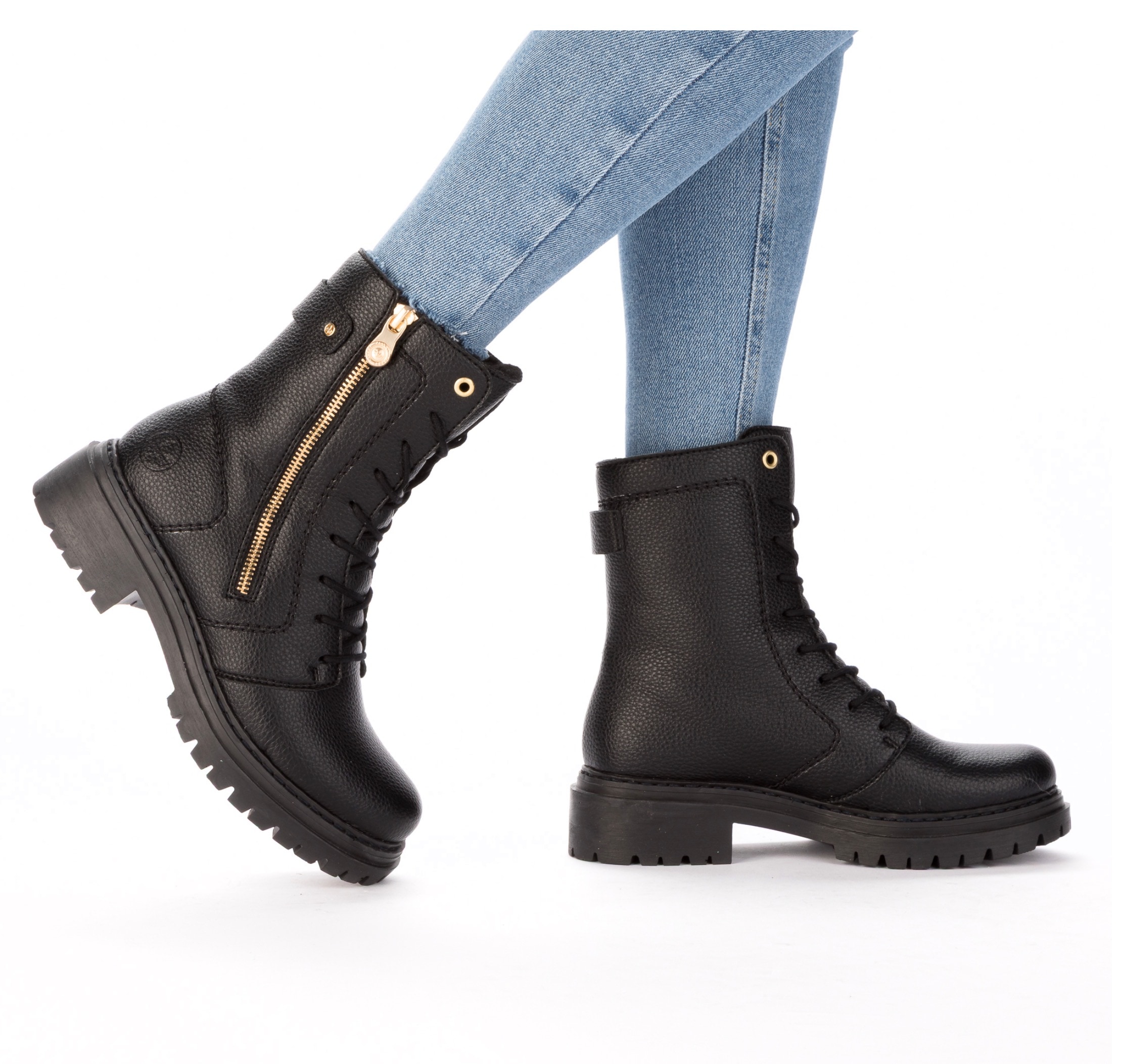 Rieker Winterstiefelette  Schnürboots, Schnürstiefelette, Blockabsatz, mit markanter Profilsohle