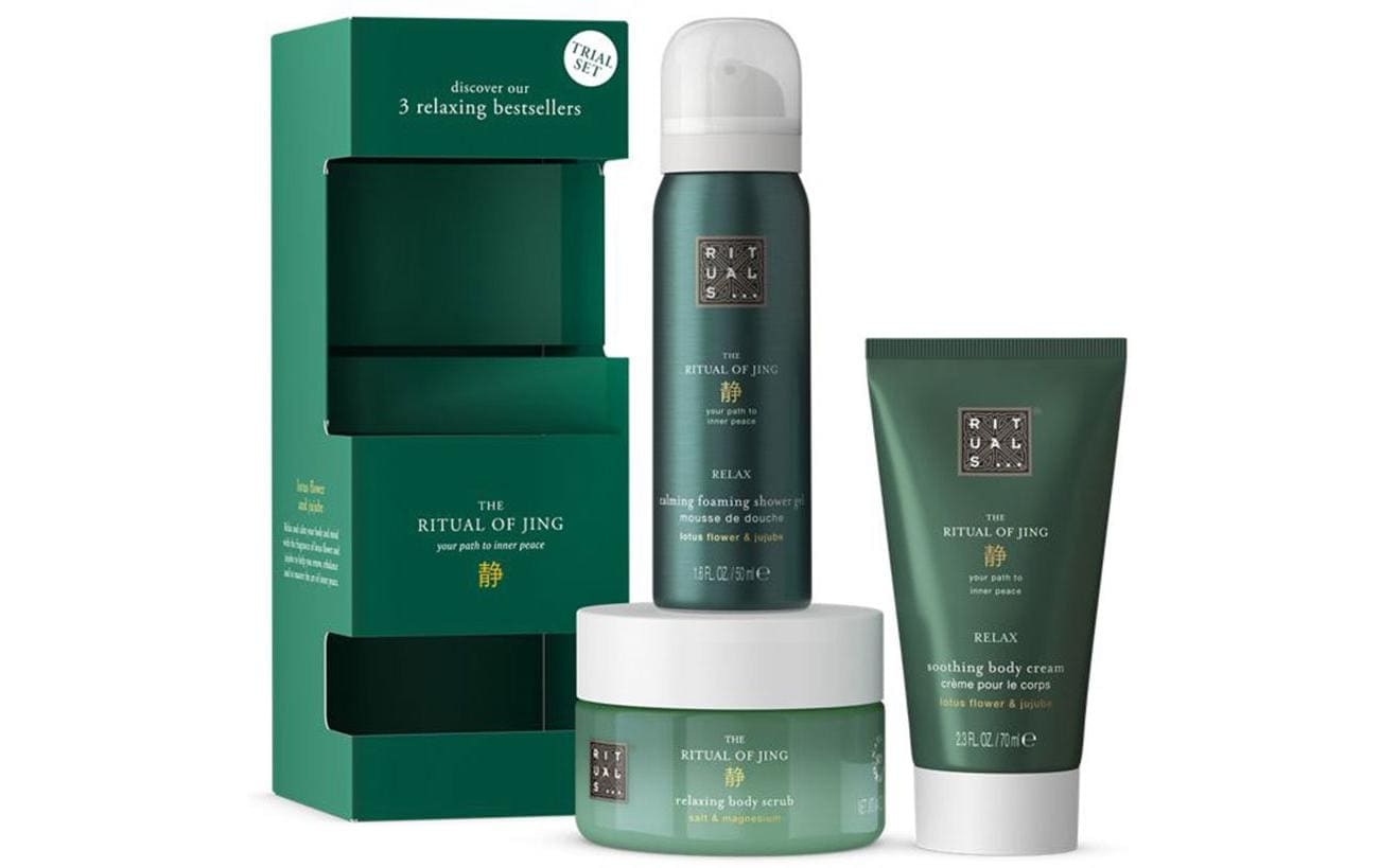 Image of Rituals Pflege-Set "Jing Set Trial 3-teilig" Körperpflegeset mit Duschschaum, Körpercreme und Körperpeeling