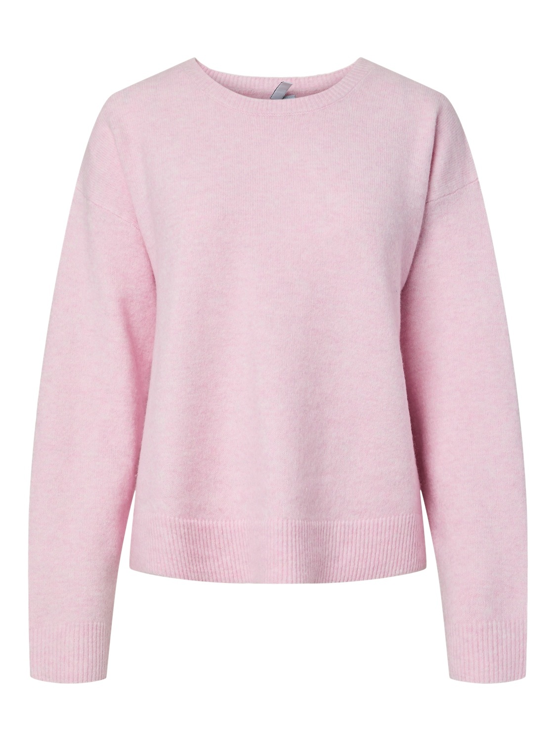 pieces Rundhalspullover »PCSALLY LS O-NECK KNIT NOOS BC« Materialmix