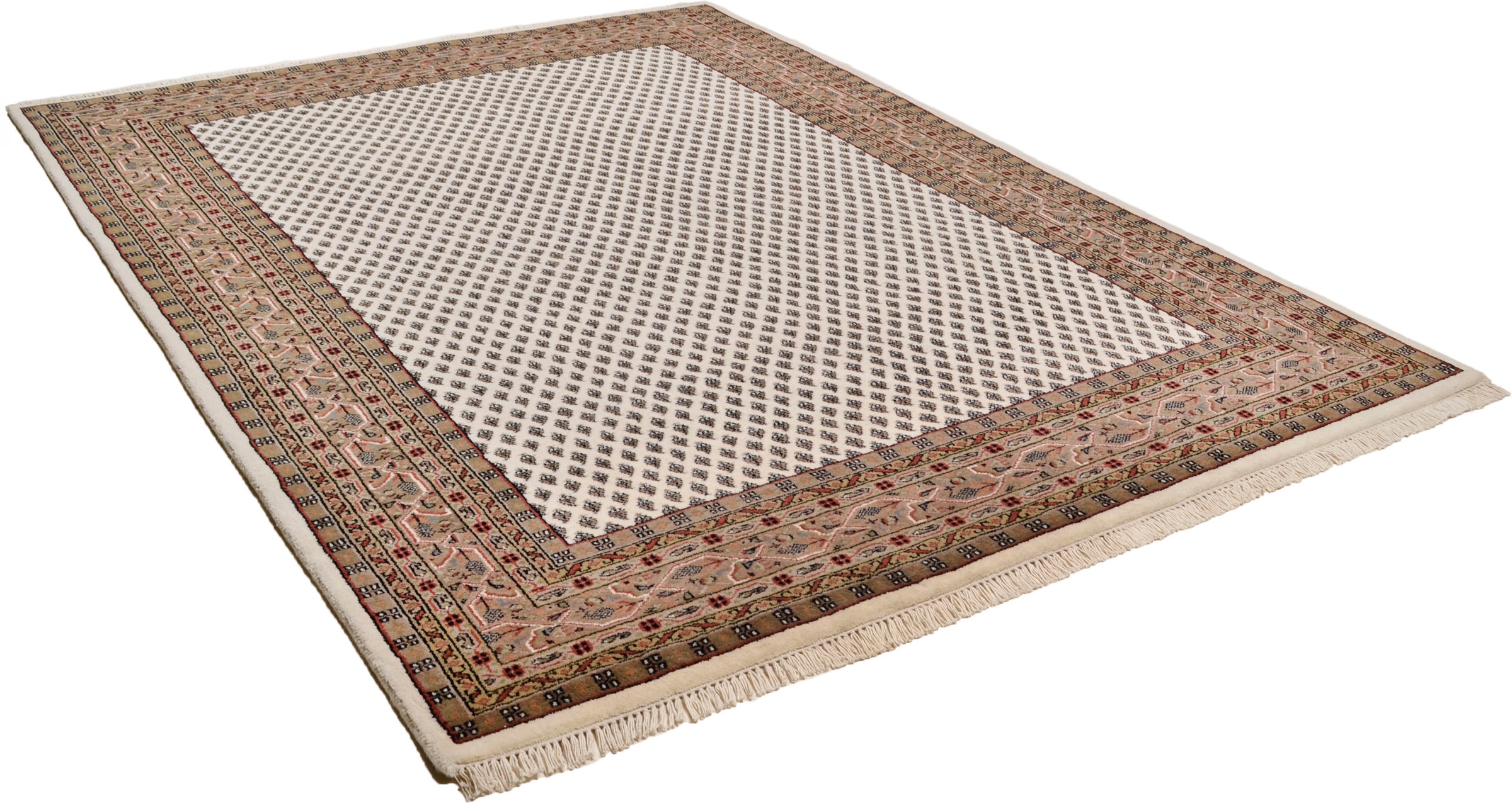 Image of THEKO Orientteppich »Chandi Mir«, rechteckig, 12 mm Höhe, reine Wolle, handgeknüpft, mit Fransen, ideal im Wohnzimmer & Schlafzimmer bei Ackermann Versand Schweiz