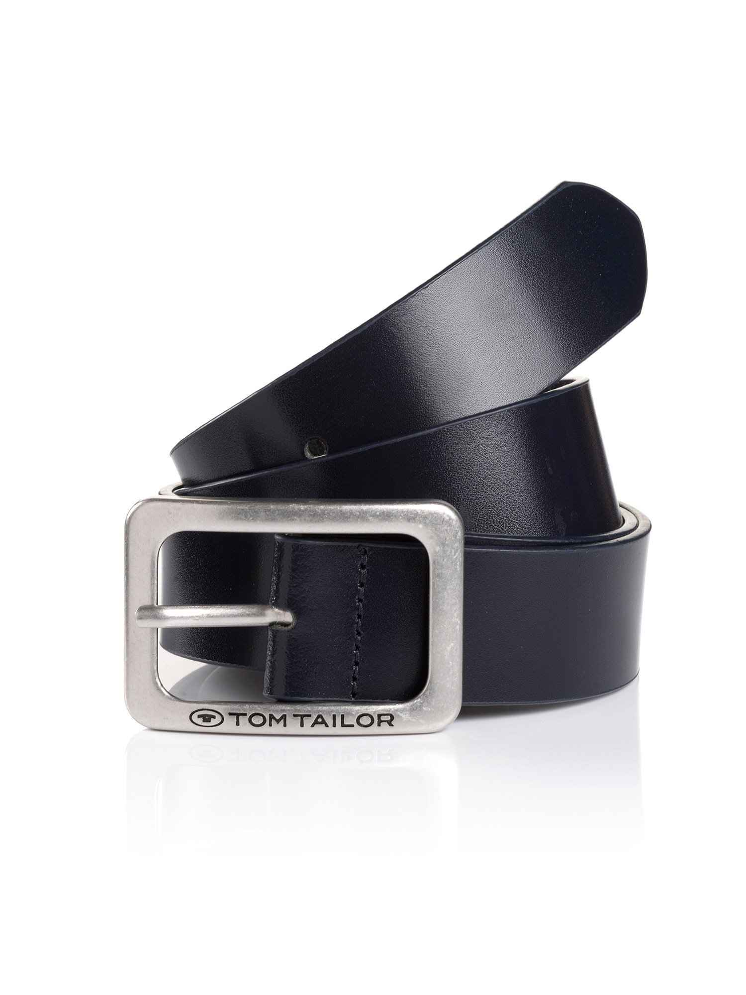 TOM TAILOR Ledergürtel »TTEVE«, 4 cm breiter Damen Ledergürtel, kalssiches Must-Have