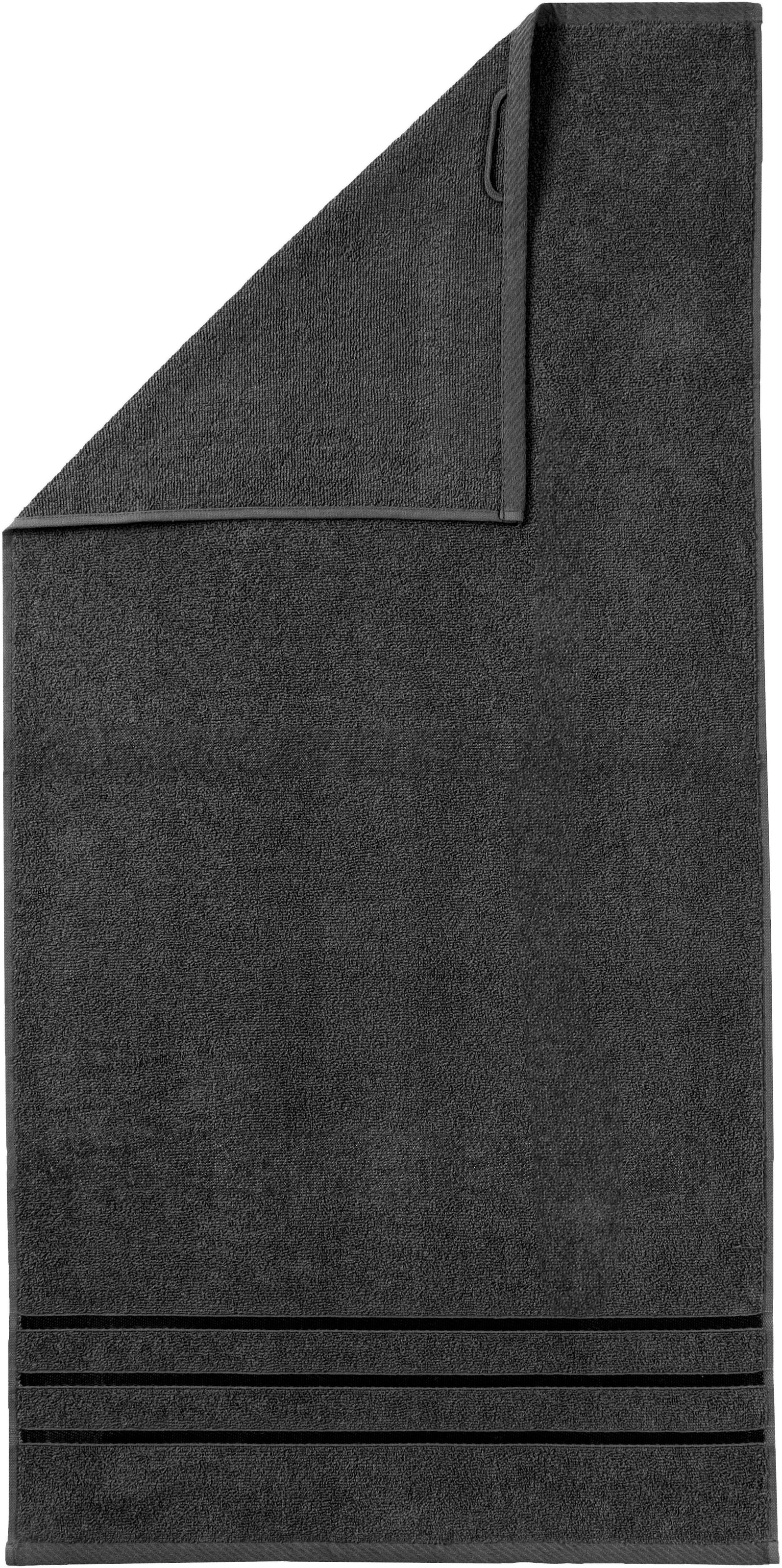 Bruno Banani Handtuch Set »Clement, Duschtücher, Handtücher, Seiftücher«, Set, 6 tlg., Frottier, mit dezent glänzender Streifenbordüre, einfarbig, aus 100% Baumwolle