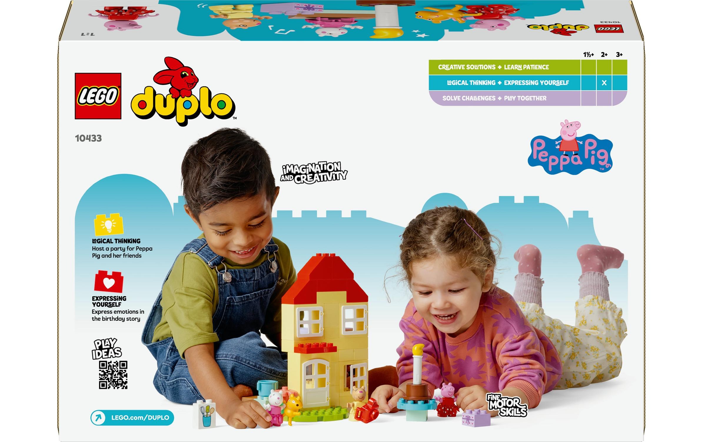 LEGO® Spielbausteine »DUPLO® Peppas Geburtstagshaus 10433«, (59 St.)