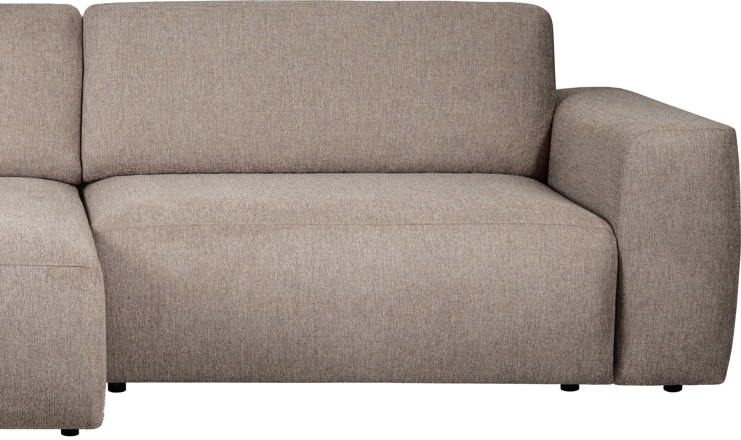 Home affaire Canapé-lit »Noord Schlafecksofa, Breite 250 cm« Velours côtelé, structure, tissu tissé, avec suspension ondulée, cadre en bois massif