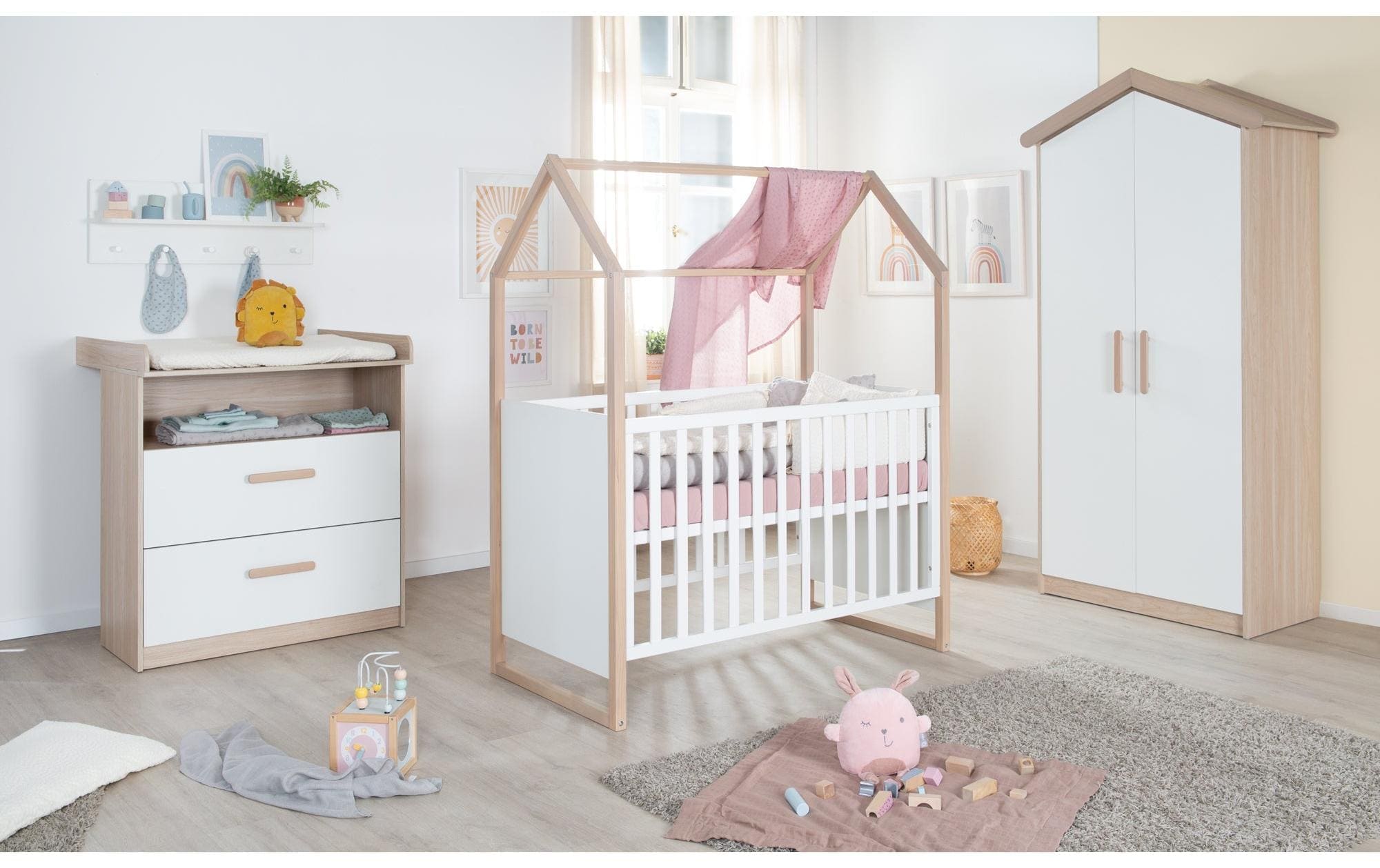 roba® Babybett »Cabane 60 x 120 cm«, (1 tlg.)