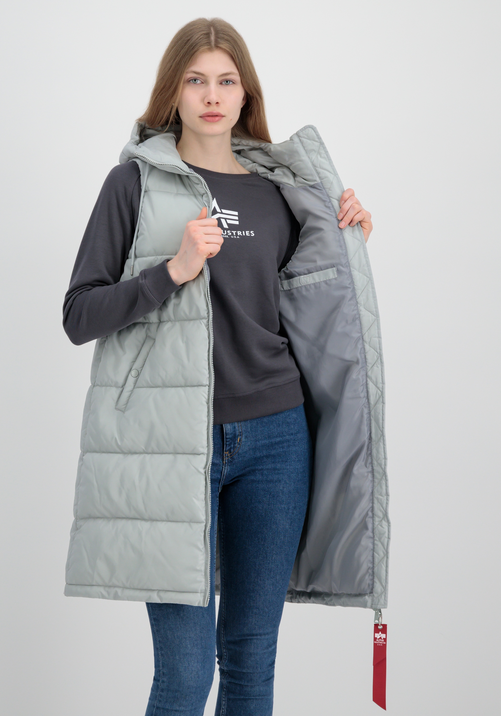 Alpha Industries Blouson »Alpha Industries Women - Vests Long Puffer Vest Wmn«