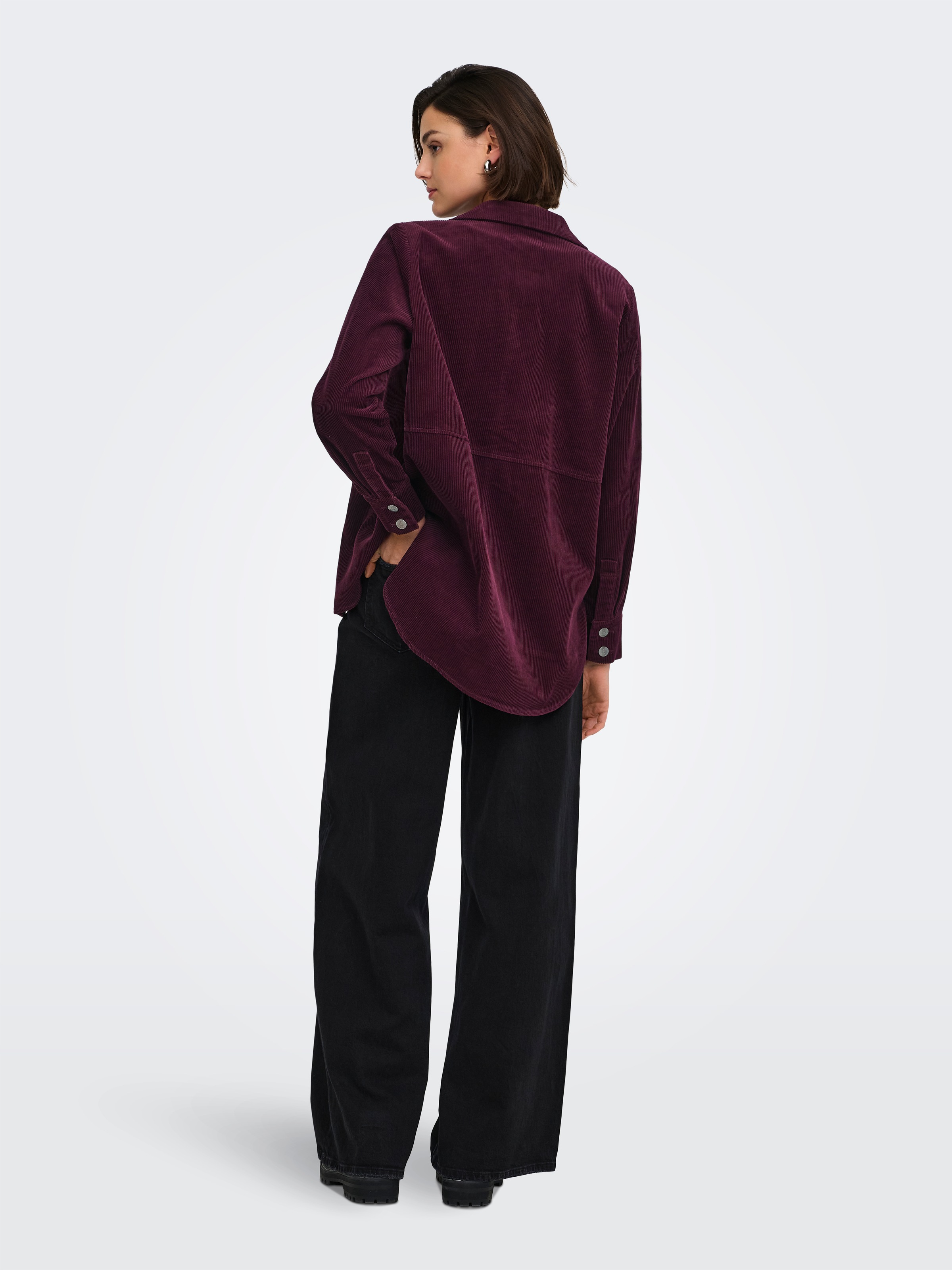 JDY Blouse chemise »JDYSHIRAZ L/S LONG SHIRT PNT NOOS« coton, coupe ample