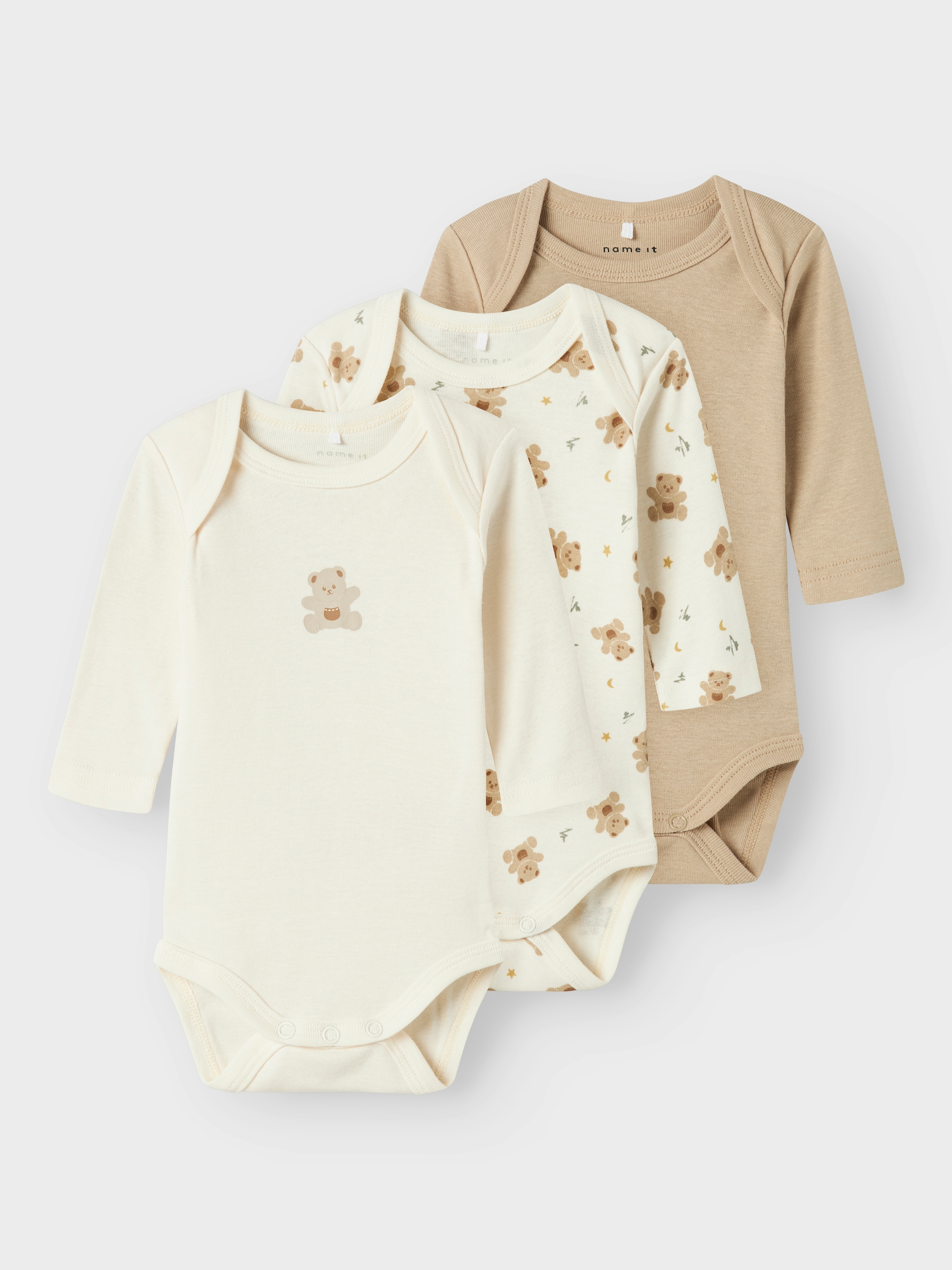 Image of Name It Body "NBNBODY 3P LS JET STREAM BEAR NOOS" Packung, 3 Stk.