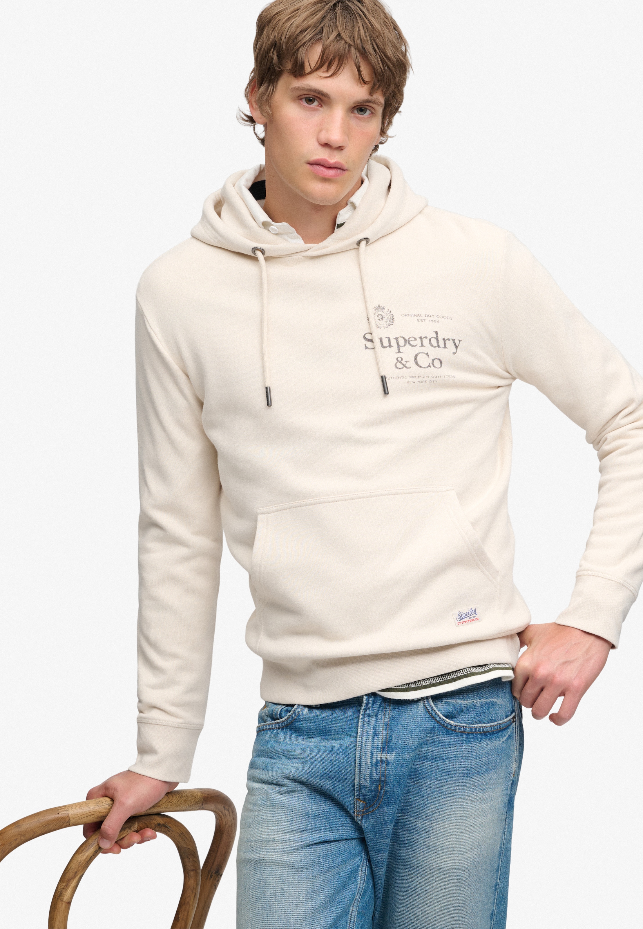 Superdry Kapuzensweatshirt »1954 COMPANY RELAXED HOOD«, Baumwollmischung, relaxed fit
