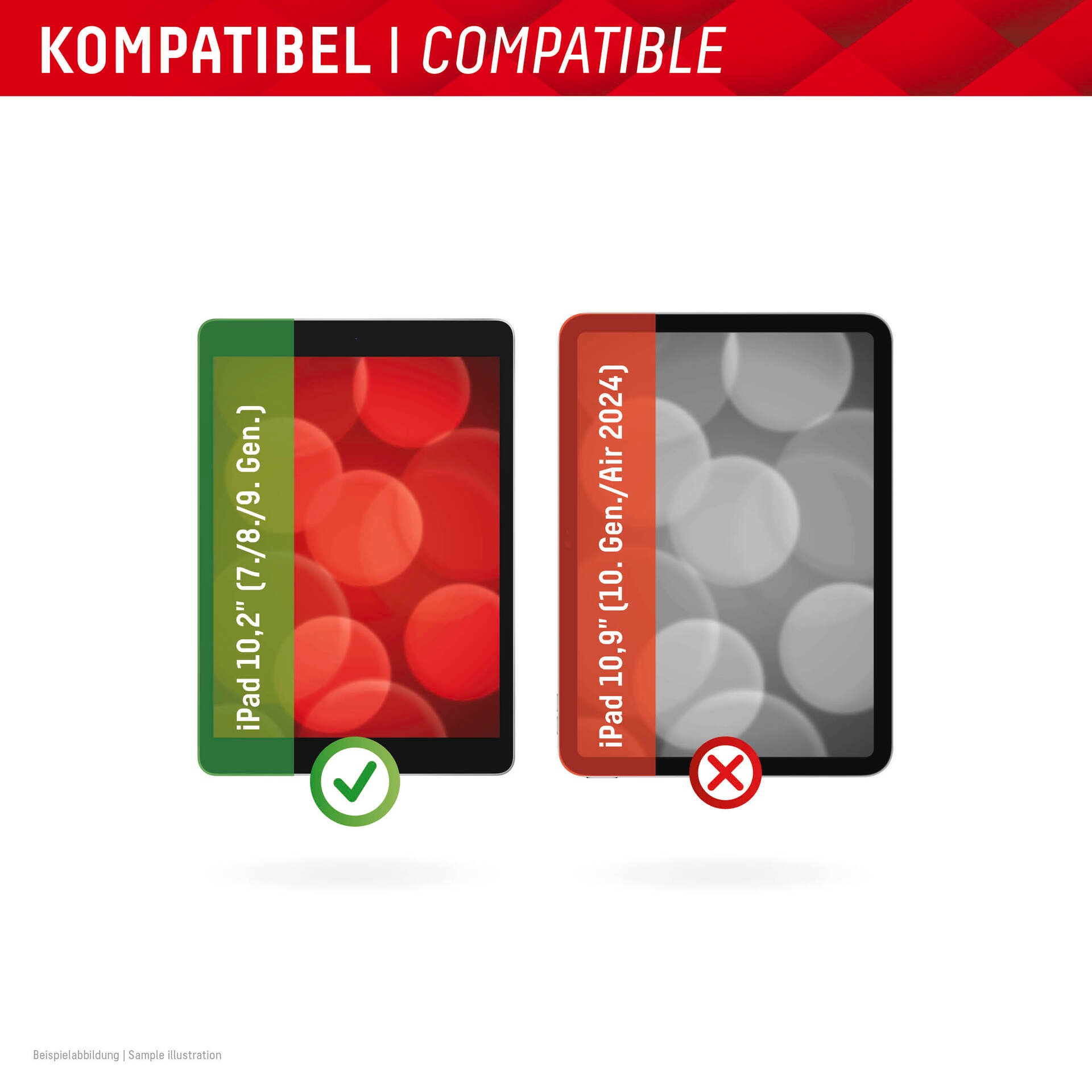 Displex Displayschutzfolie »Tablet Privacy Safe«, für Apple iPad 10,2 (7/8/9 Gen), Blickschutzfolie, Schutzfolie, Bildschirmschutz, kratz- & stossfest