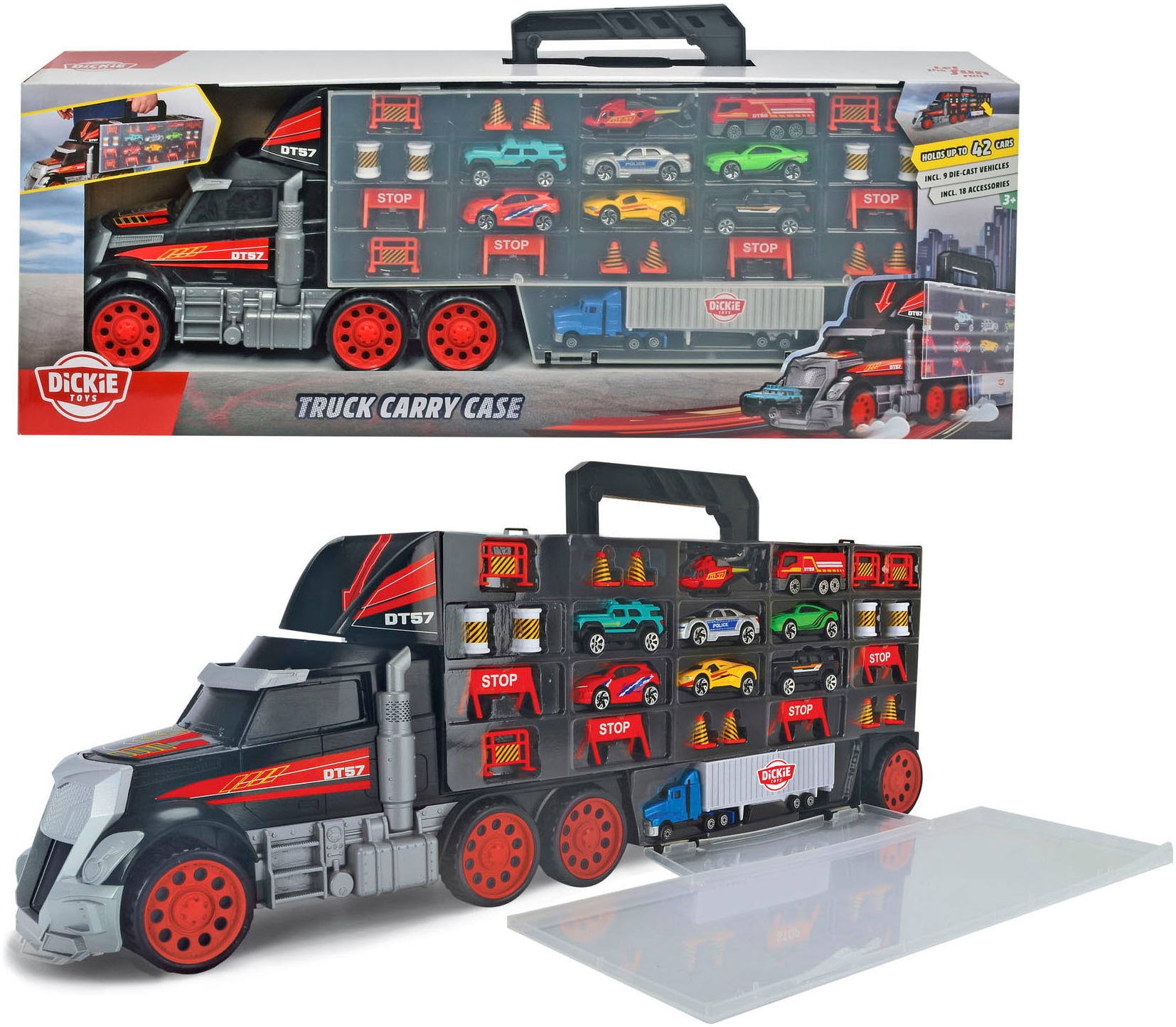 Image of Dickie Toys Spielzeug-LKW "Truck Carry Case"
