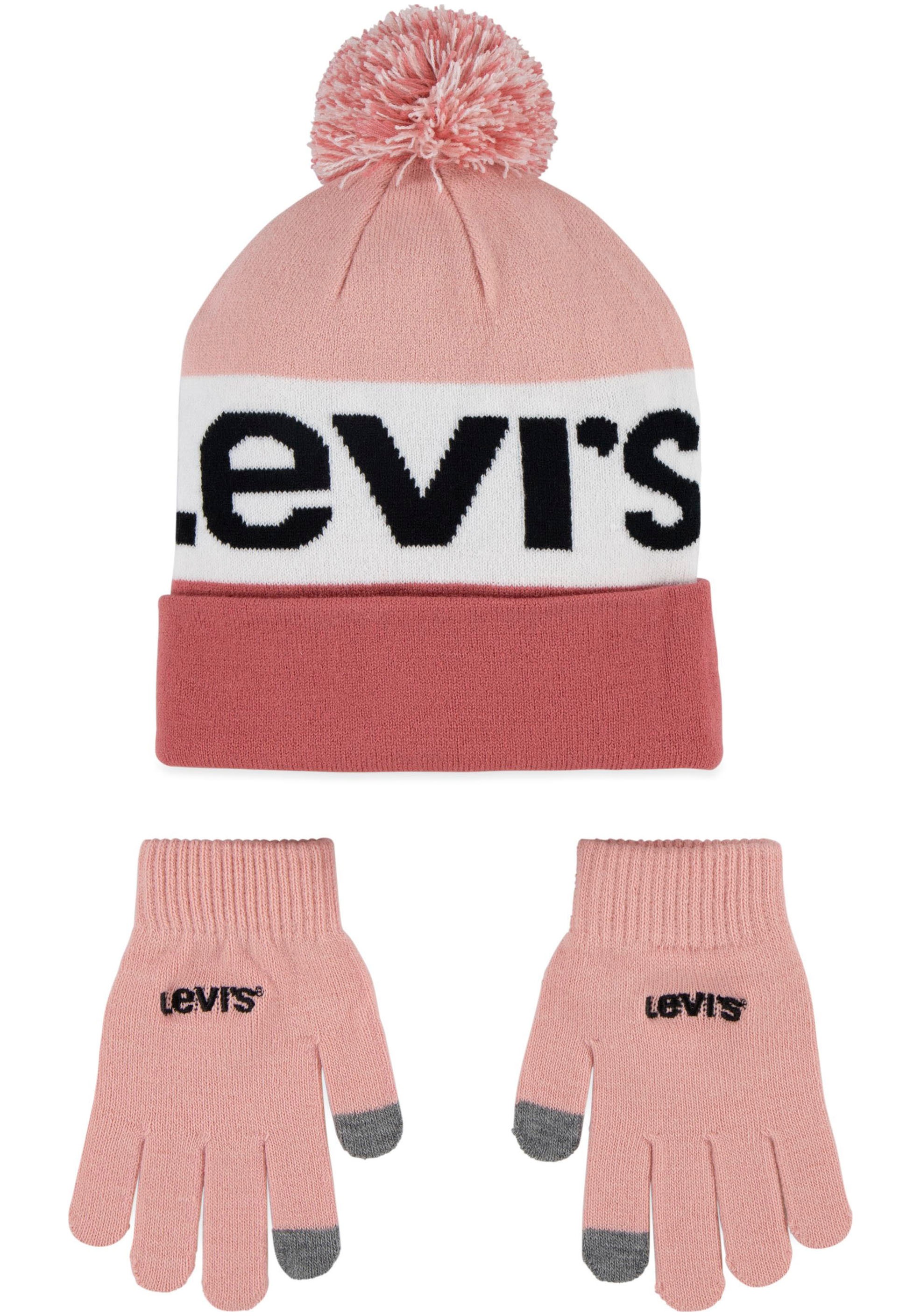 Image of Levis Kids Bommelmütze und Handschuh im Set
