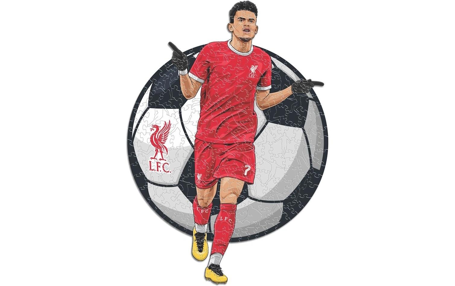   Puzzle »Iconic Liverpool FC – Luis Diaz« Holzart: Birke (Herkunftsland: China)