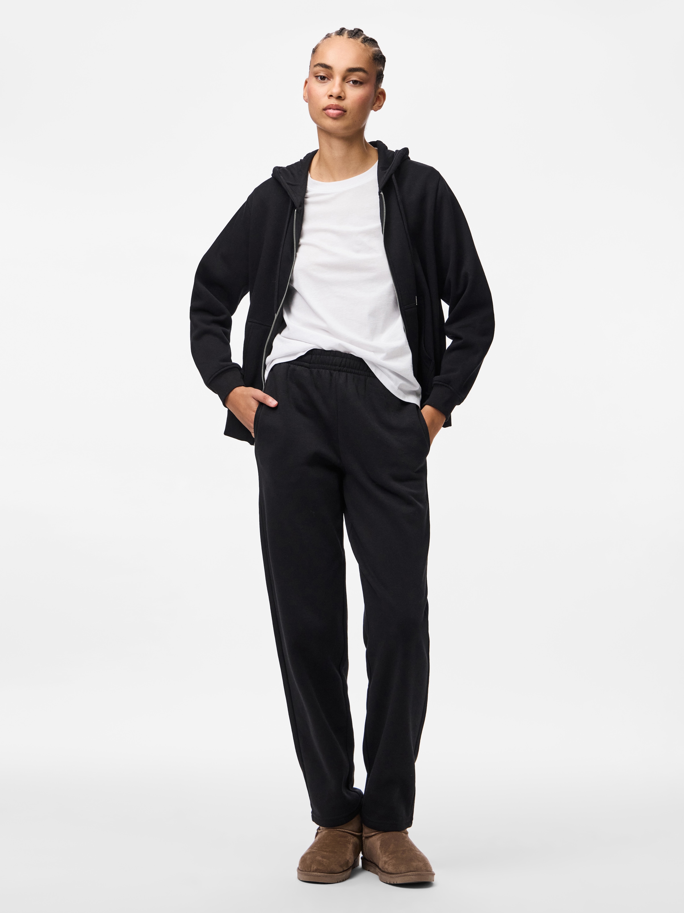pieces Sweathose »PCCHILLI HW STRAIGHT SWEAT PANTS NOOS BC«  Baumwollmischung, straight fit