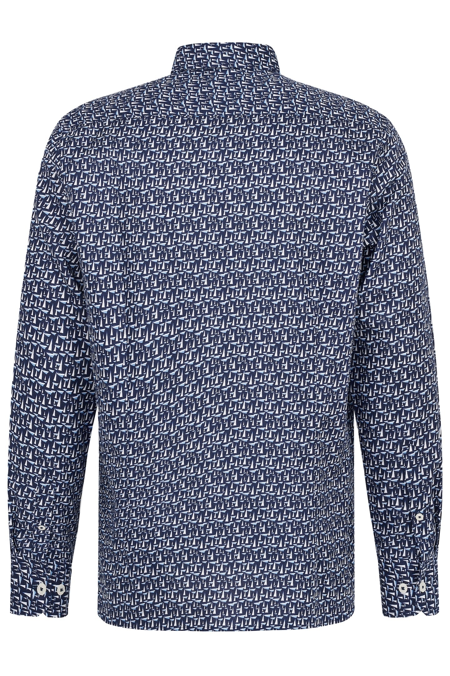 bugatti Langarmhemd, mit Button-Down-Kragen