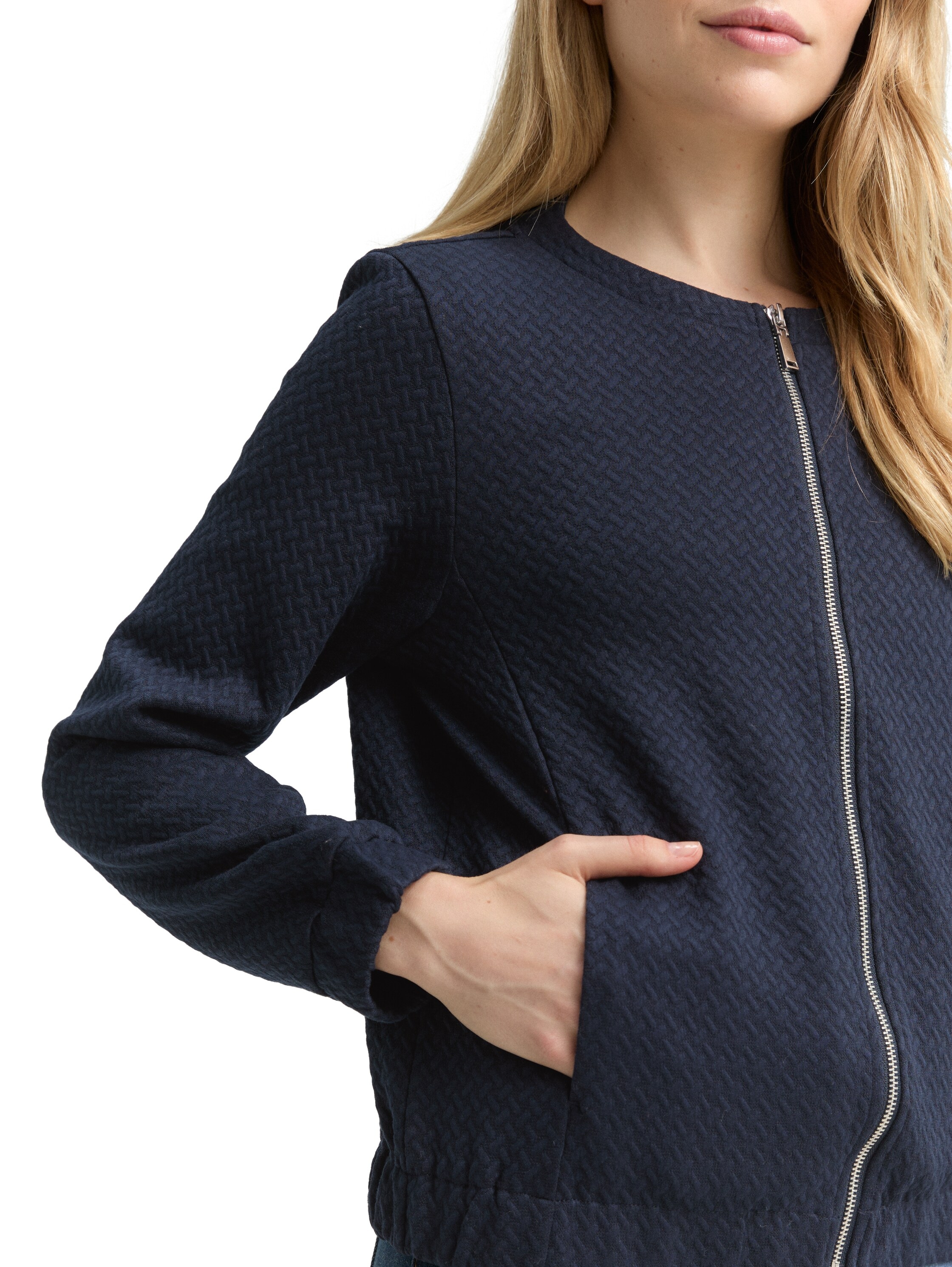 TOM TAILOR Sweatjacke mit Struktur