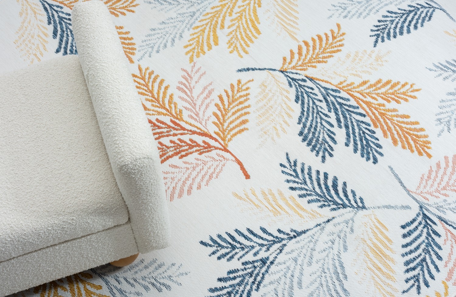 Myflair Möbel & Accessoires Teppich »Johanna, LAGERRÄUMUNG!«, rechteckig, 6 mm Höhe, Wendeteppich, Blätter Motiv, Outdoor geeignet, Balkon, Terrasse
