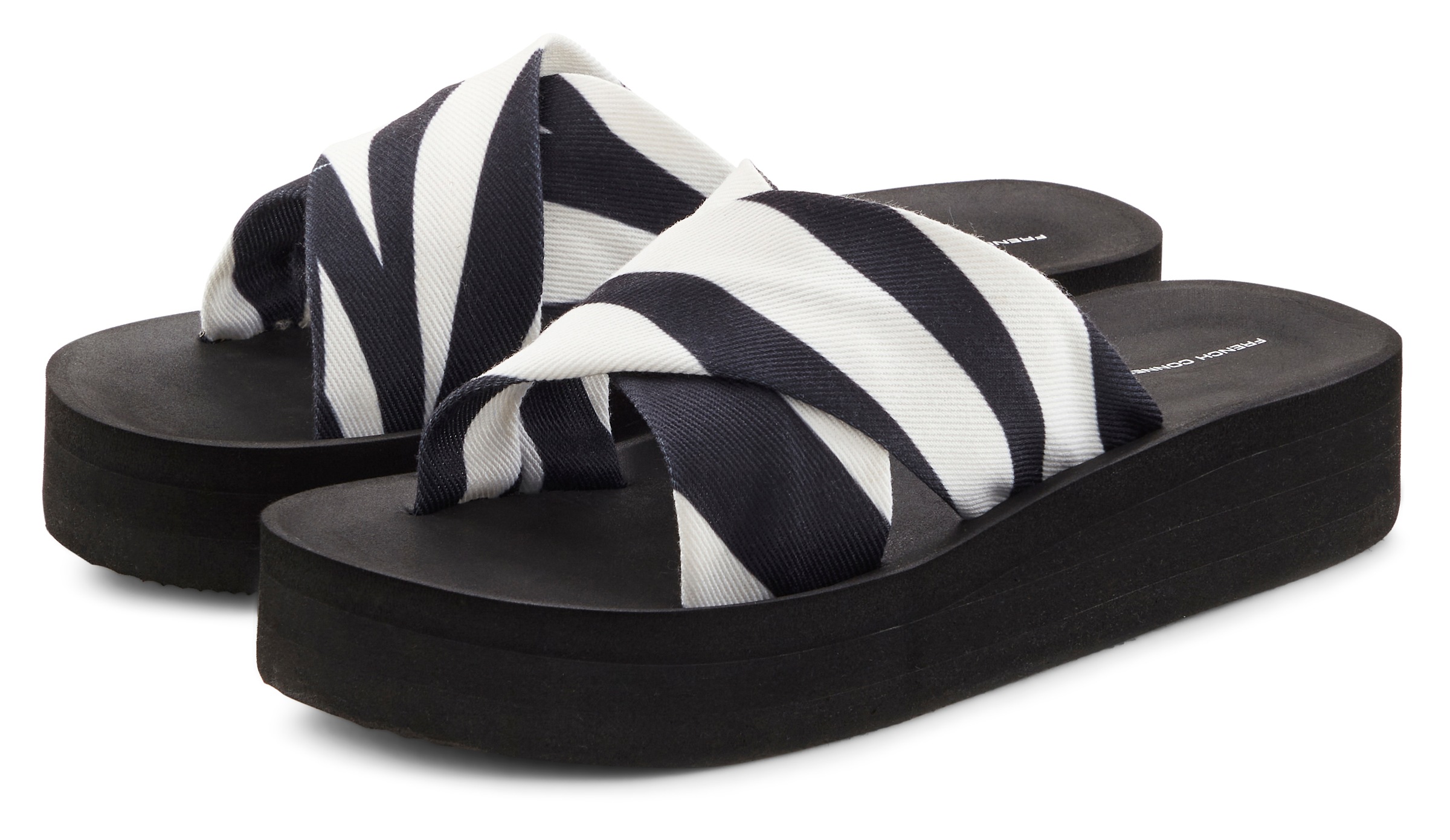 Image of French Connection Pantolette "Sandale, Sommerschuhe, Mule, offener Schuh, Badelatsche, Badeschlappe" Badepantolette mit wasserabweisender und leichter Sohle VEGAN