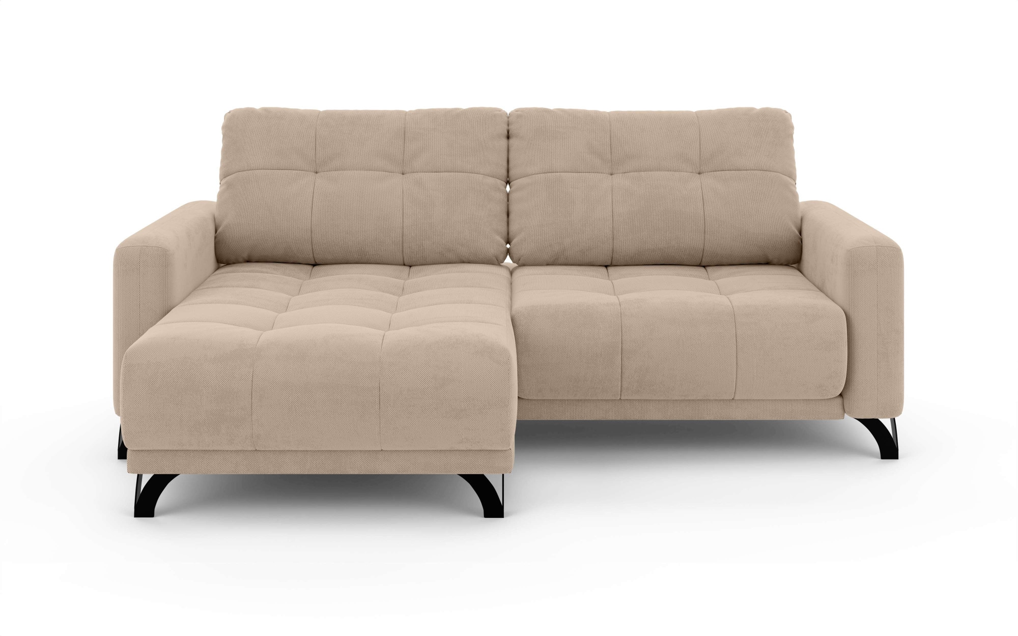 INOSIGN Ecksofa »FAIRVIEW mit verstellbaren Rückenlehne, Masse B/T/H: 234/174/93 cm«, L-Form mit Wellenunterfederung, Recamiere beidseitig montierbar