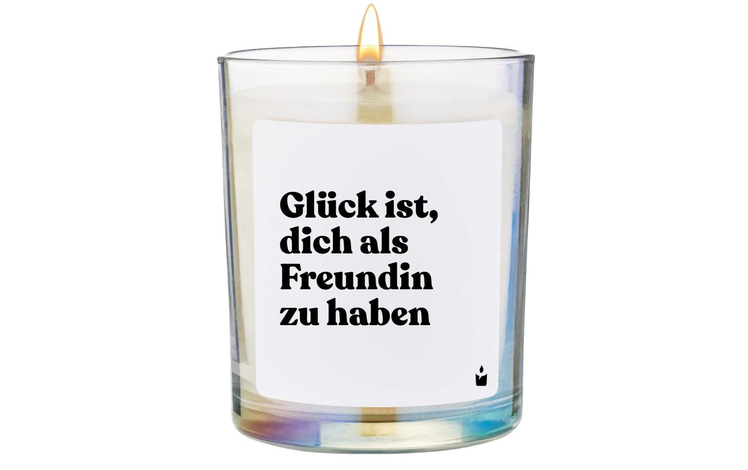 Image of Duftkerze "ChattyCandles Glück ist, dich als Freundin zu haben 6,7 x 8 cm"