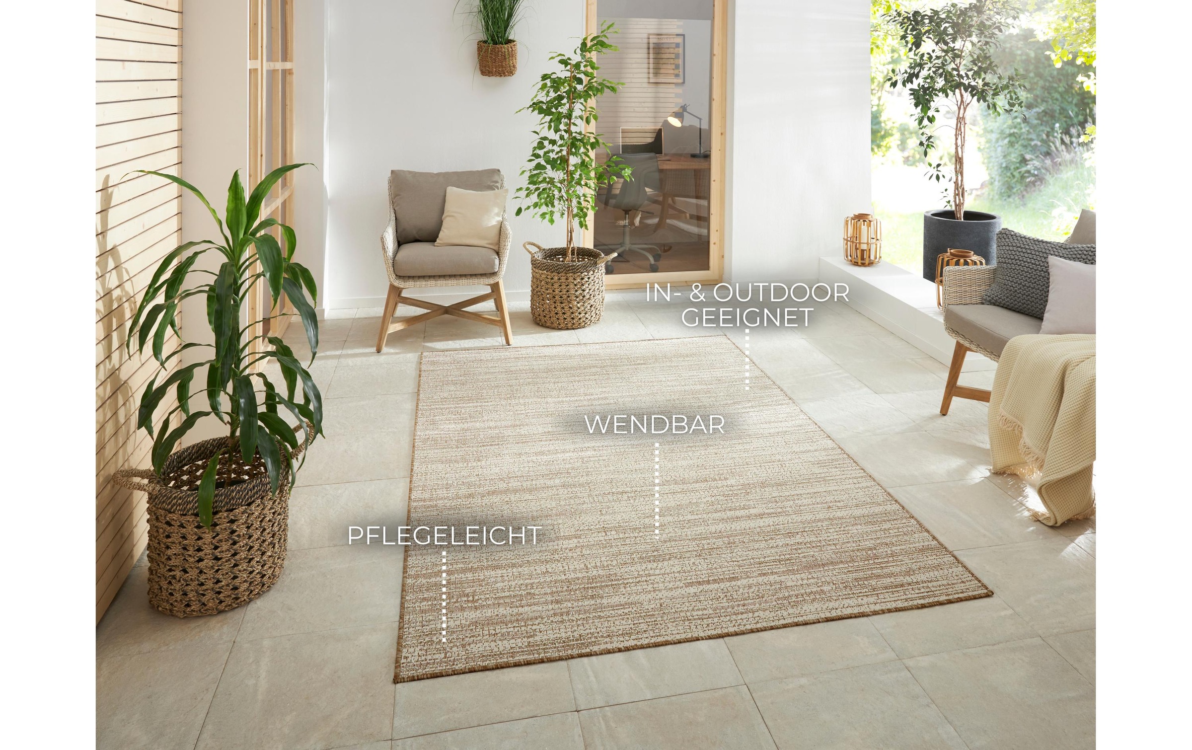 ELLE DECORATION Teppich »Melange 120 x 170 cm«