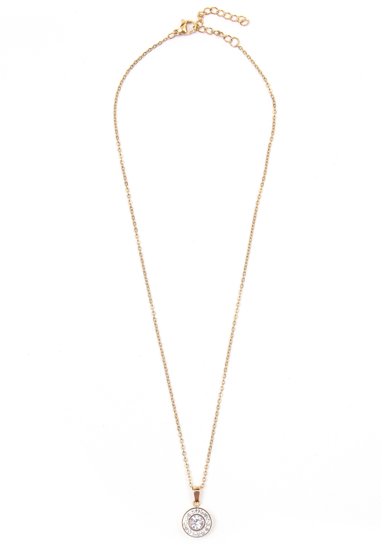 Image of J.Jayz Kette mit Anhänger »Solitär, rund«, mit Glassteinen bei Ackermann Versand Schweiz