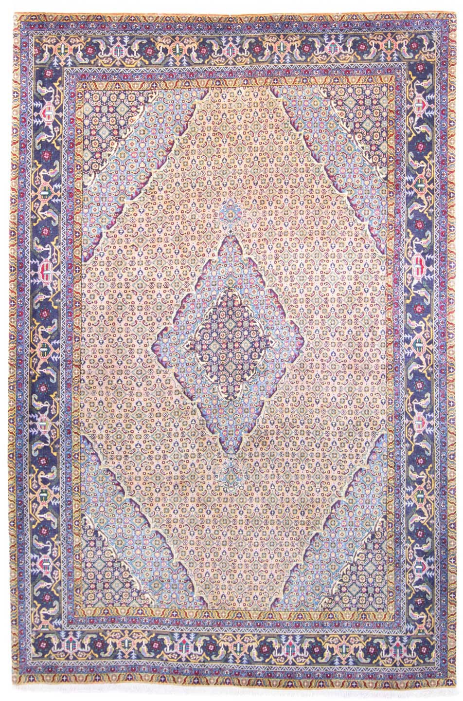 Image of morgenland Wollteppich »Ardebil Medaillon Beige chiaro 298 x 198 cm«, rechteckig, 1 mm Höhe, Unikat mit Zertifikat bei Ackermann Versand Schweiz