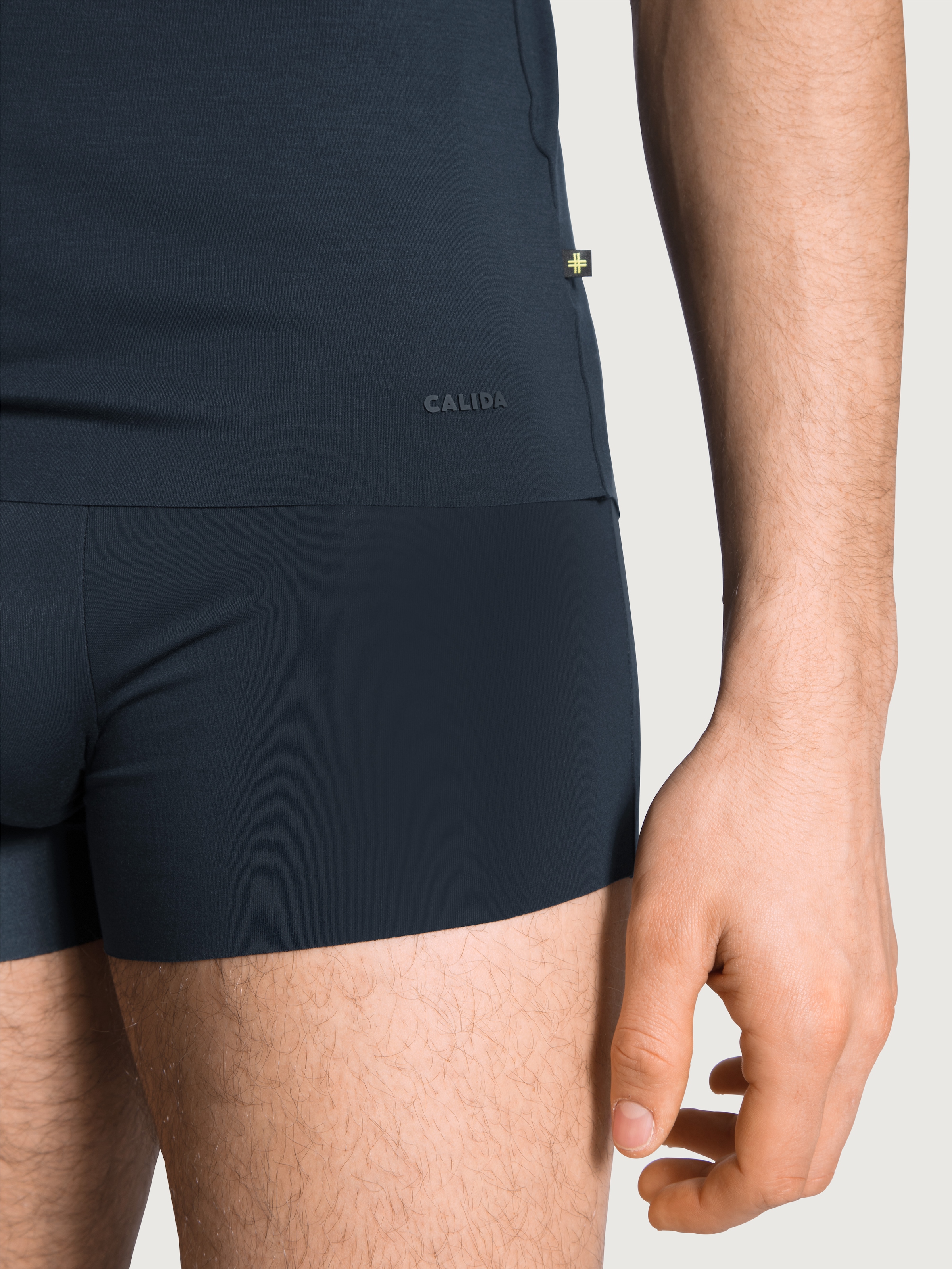 CALIDA Boxershorts »Clean Line«, Interlock, ohne Eingriff, elastisch, schnell trocknend, weich