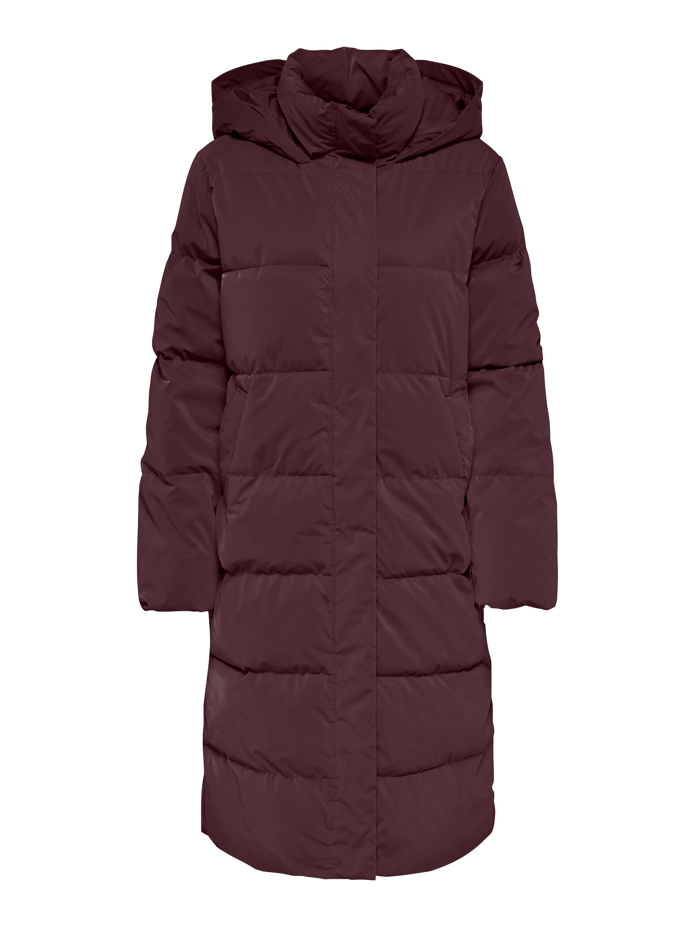Image of ONLY Steppmantel "ONLBERGEN SHINY LONG COAT CC OTW" Kunstfaser