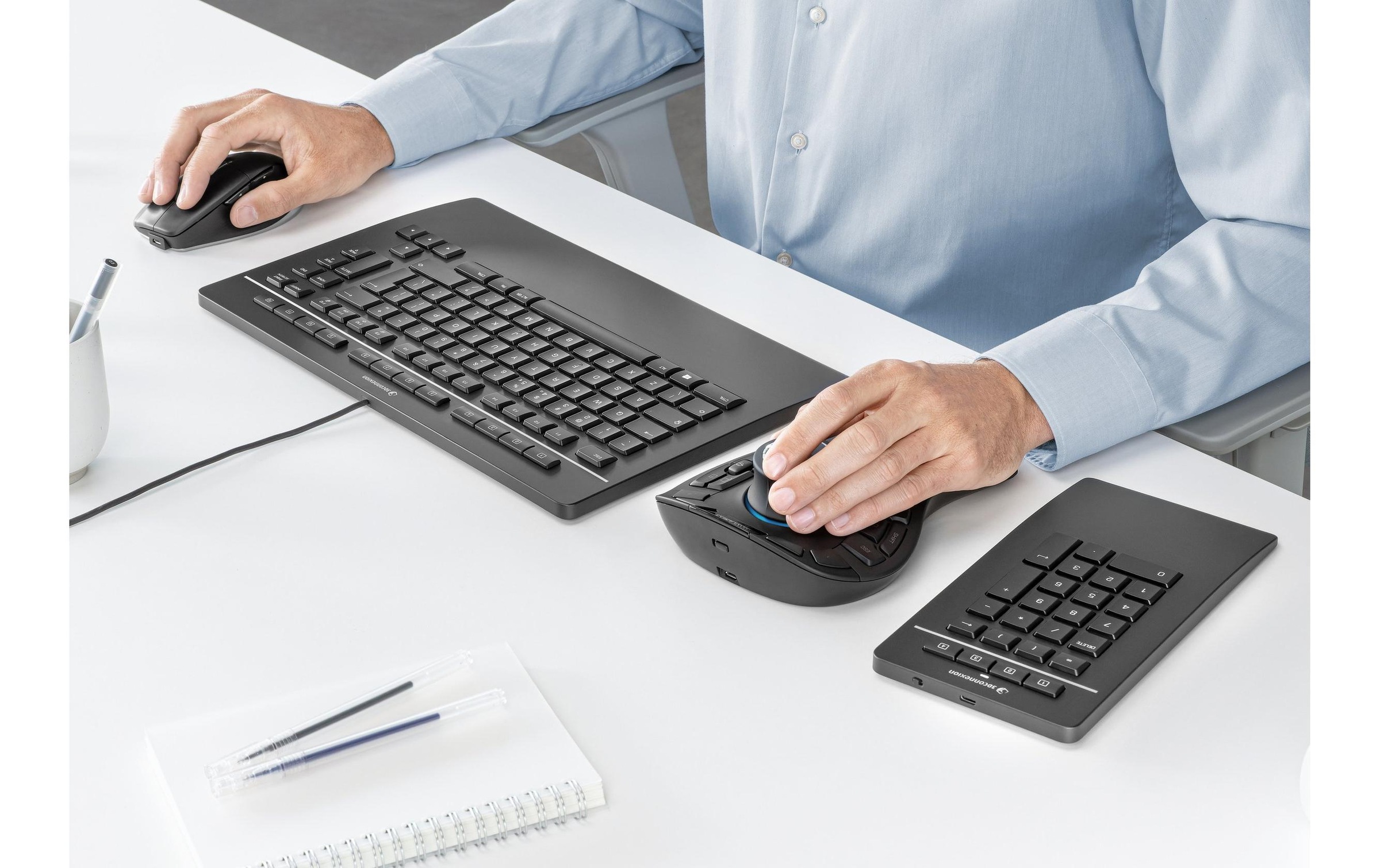 3DConnexion Tastatur »Pro mit Numpad«, (Ziffernblock)