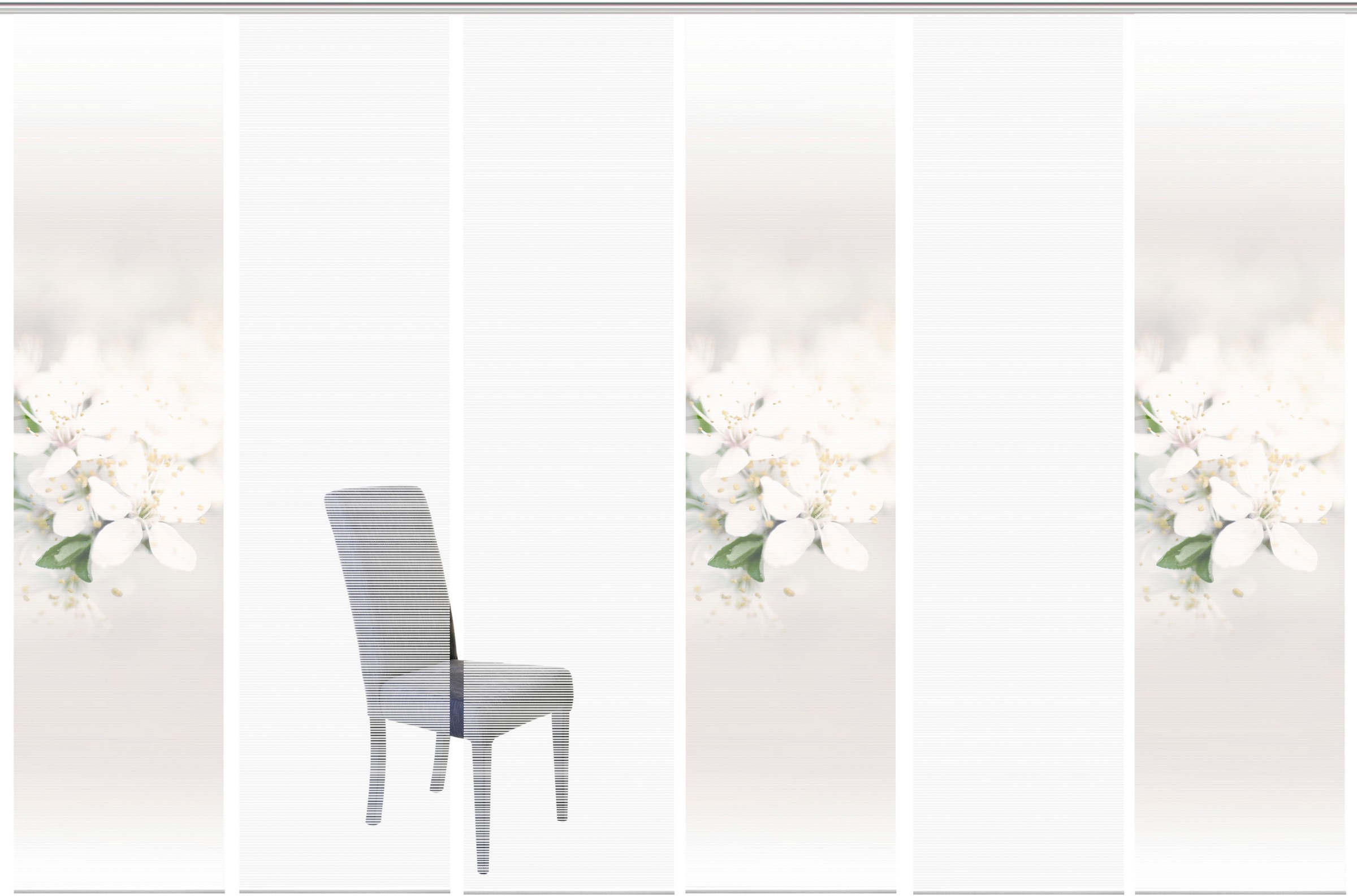 Image of Vision S Schiebegardine »PULSA 6er SET«, (6 St.), Bambus-Optik, Digital bedruckt bei Ackermann Versand Schweiz