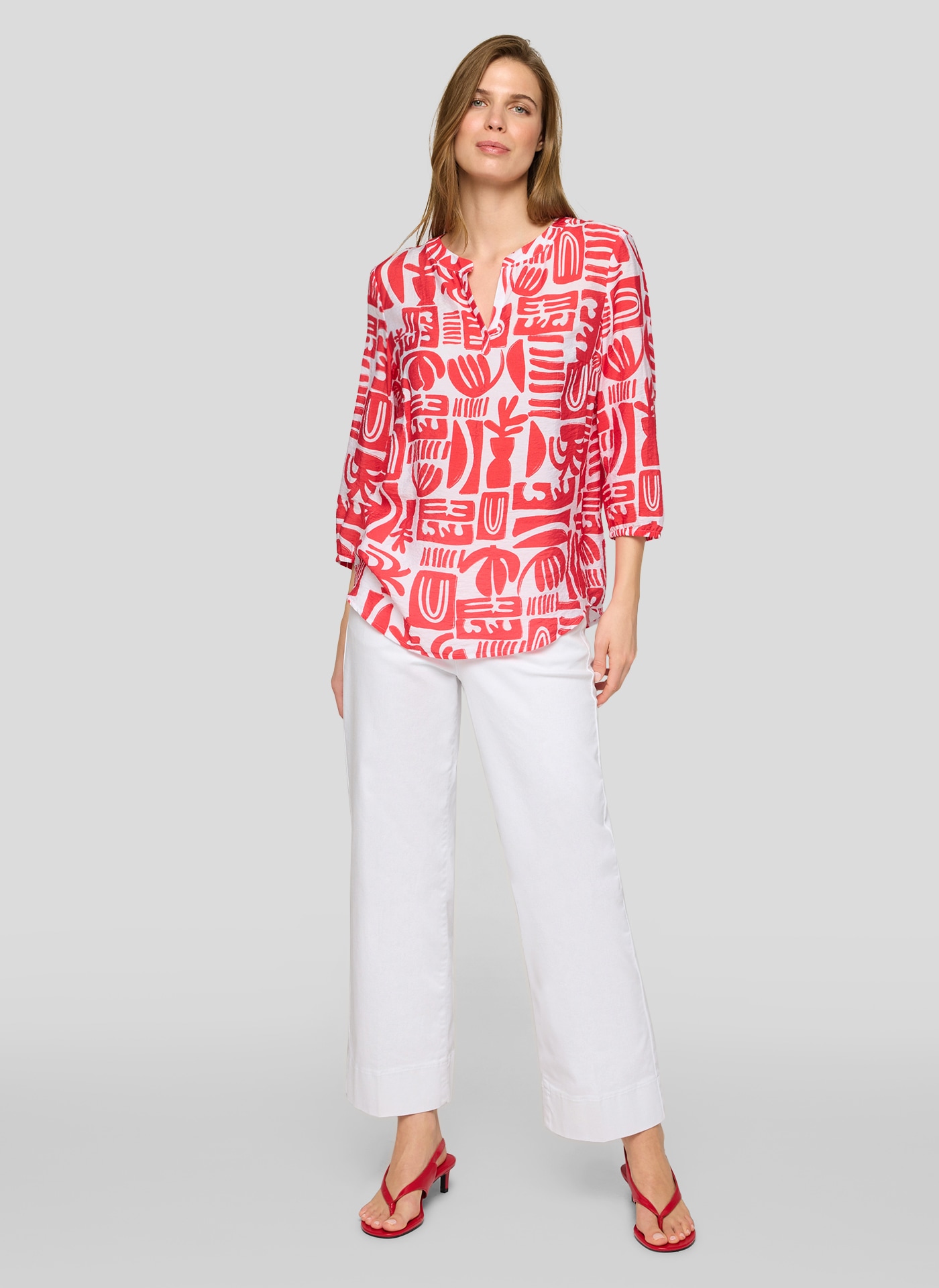Rabe Blouse classique mit All-Over Print