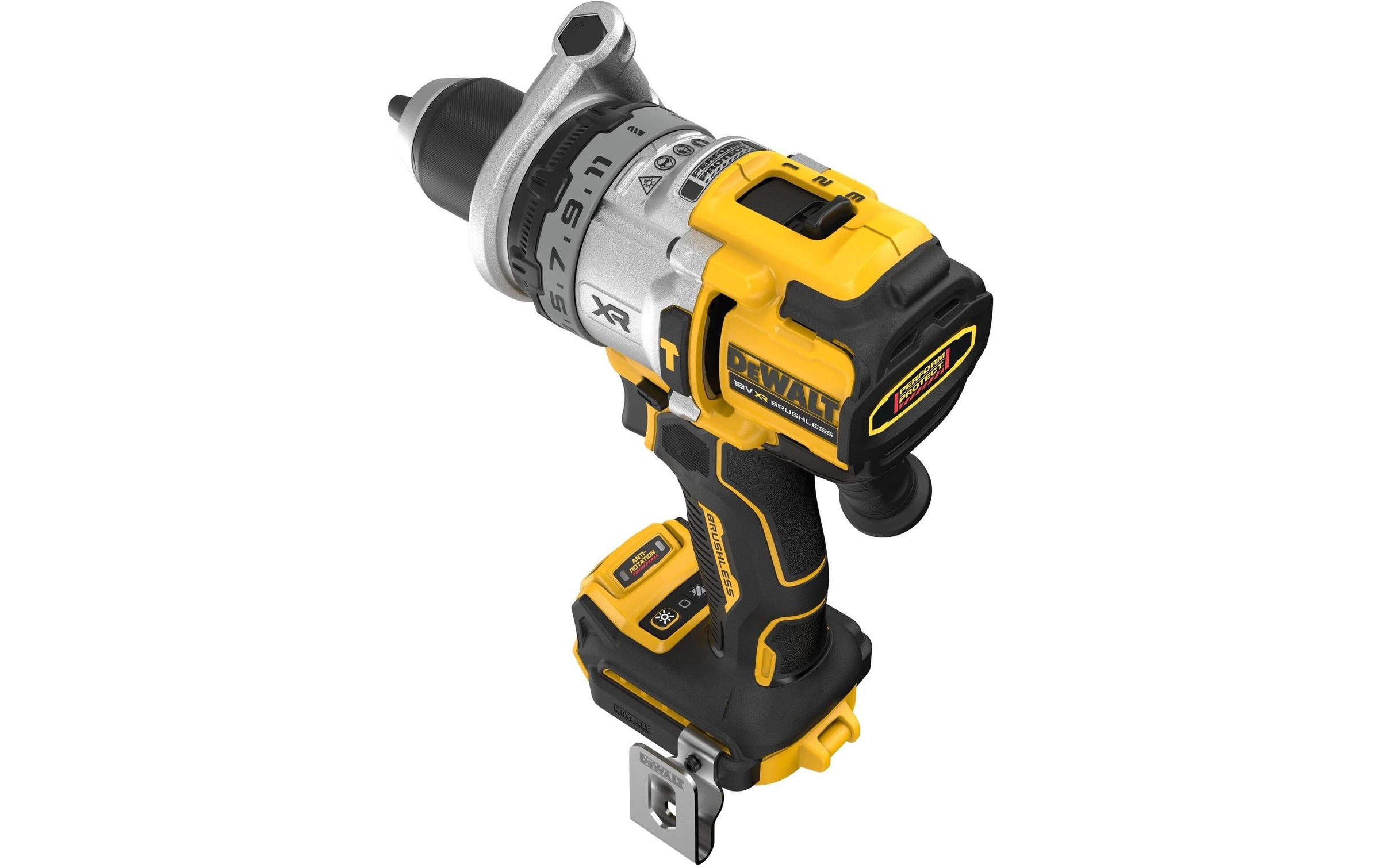 DeWalt Akku-Schlagbohrschrauber »18 V DCD1007NT-XJ Ohne Akku«, Softgriff, LED