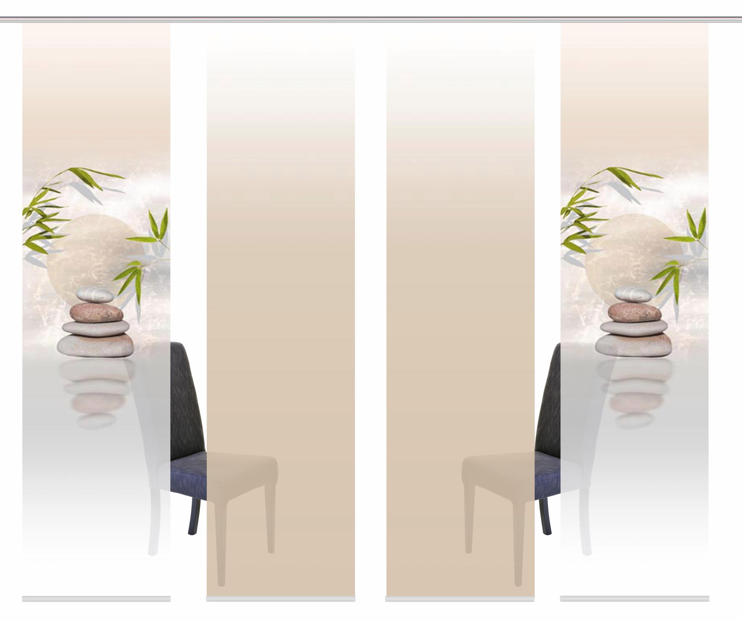 Image of HOME WOHNIDEEN Schiebegardine »BUDA«, (4 St.), HxB: 245x60, inkl. Befestigungszubehör bei Ackermann Versand Schweiz