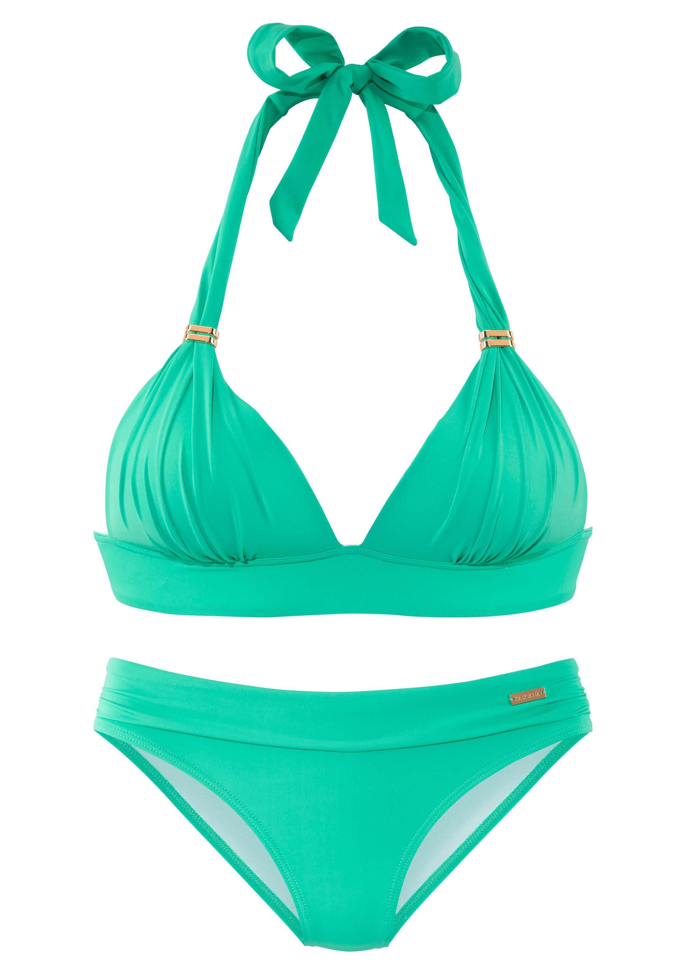 LASCANA Triangel-Bikini »Toni«, mit goldfarbenen Accessoires