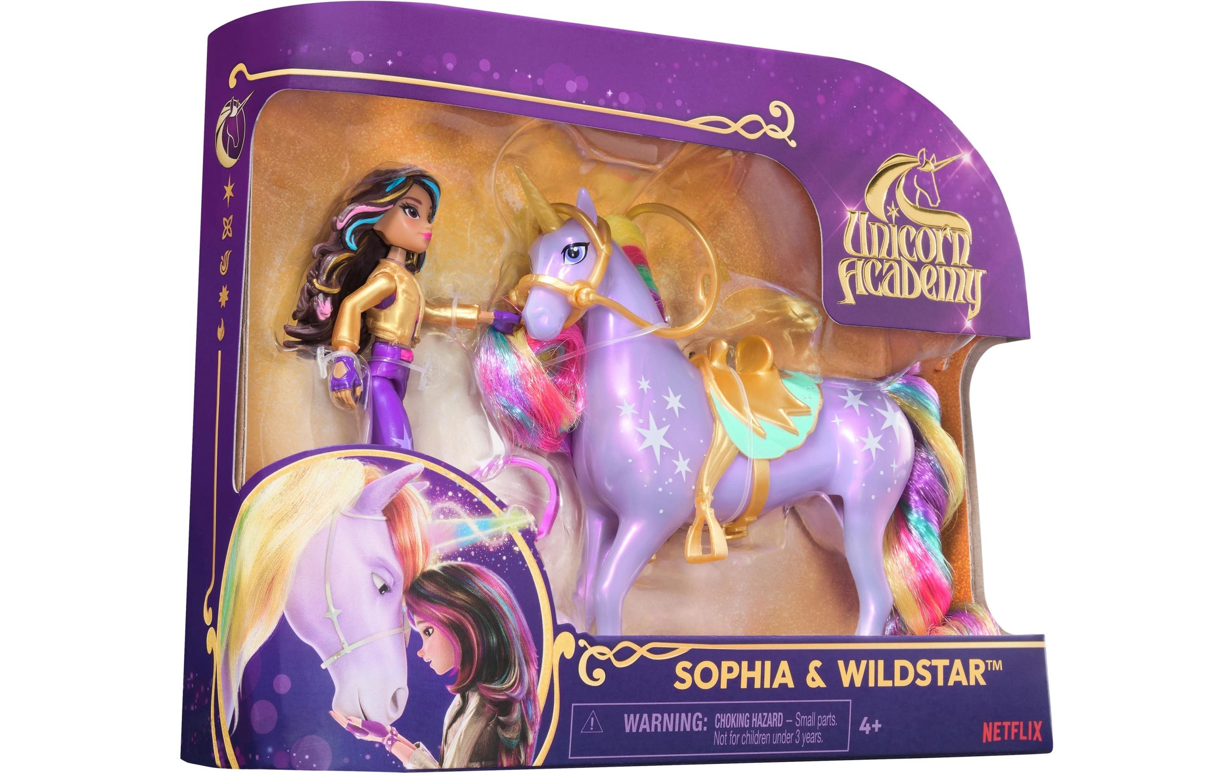 Anziehpuppe »Spinmaster Unicorn Academy Sophia Doll & Wildstar Unicorn«