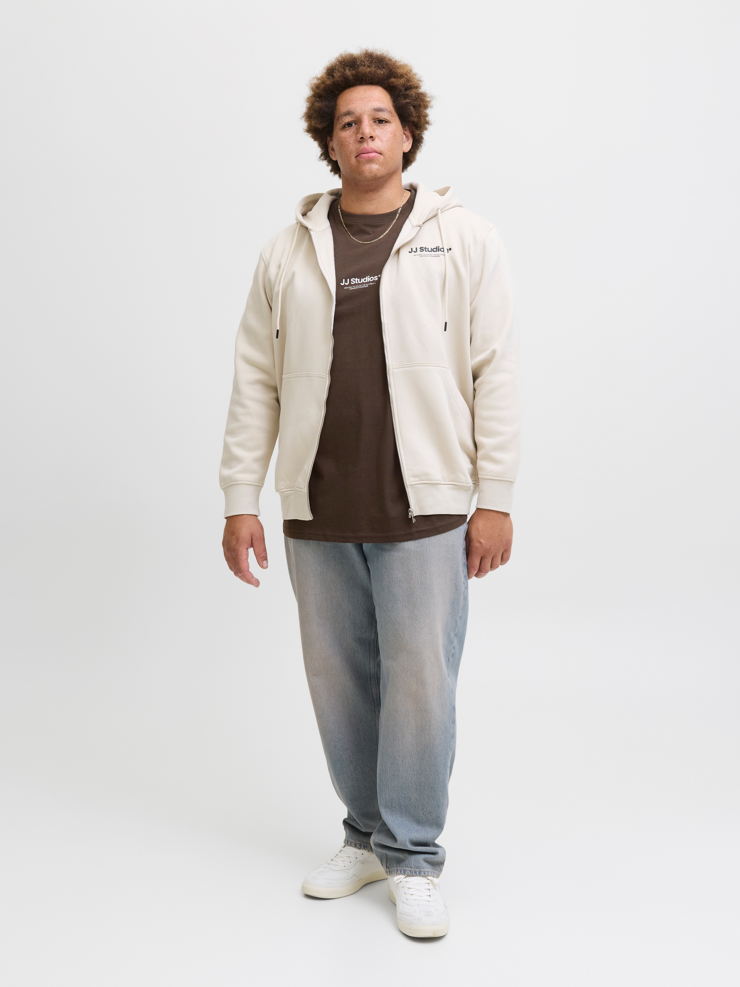 Jack & Jones PlusSize Shirt à col rond »JJESOHO TEE SS CREW NECK NOOS PLS« Baumwolle, regular fit