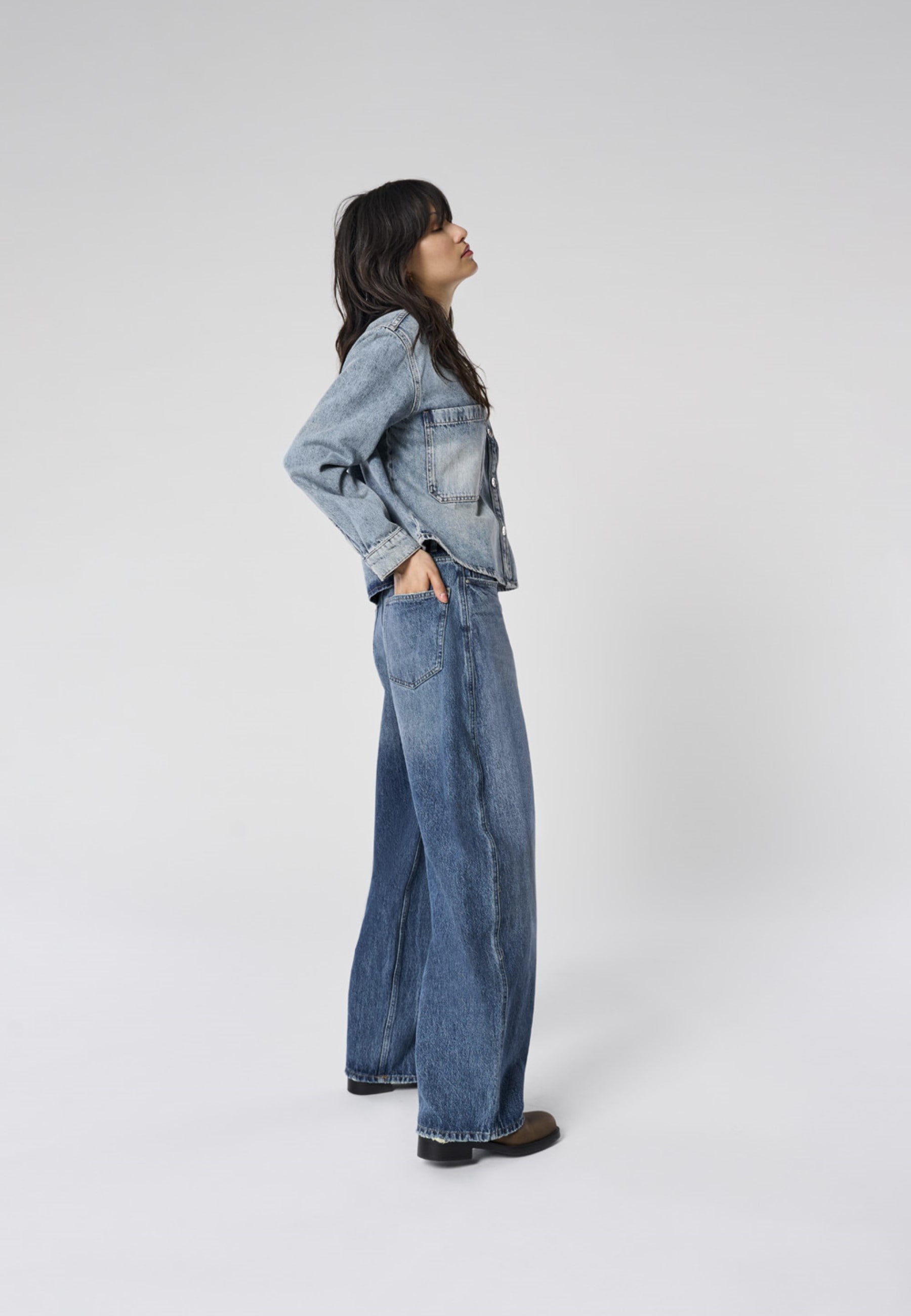 ONLY High-waist-Jeans »ONLTAYLOR HW BARREL DNM TAI466 NOOS« Baumwolle, loose fit