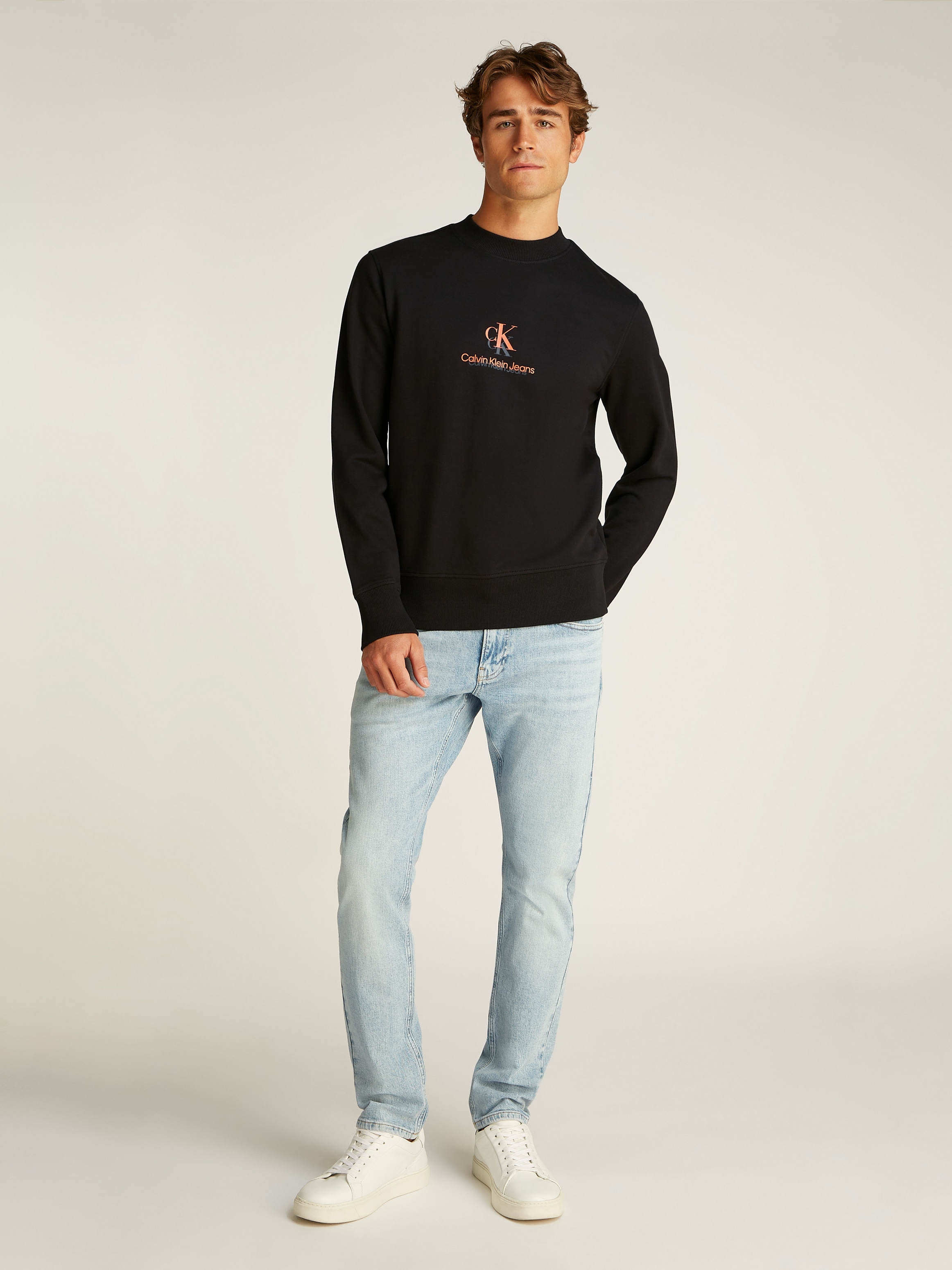 Calvin Klein Jeans Sweatshirt »SHADOW LOGO CREW NECK«, mit Logodruck