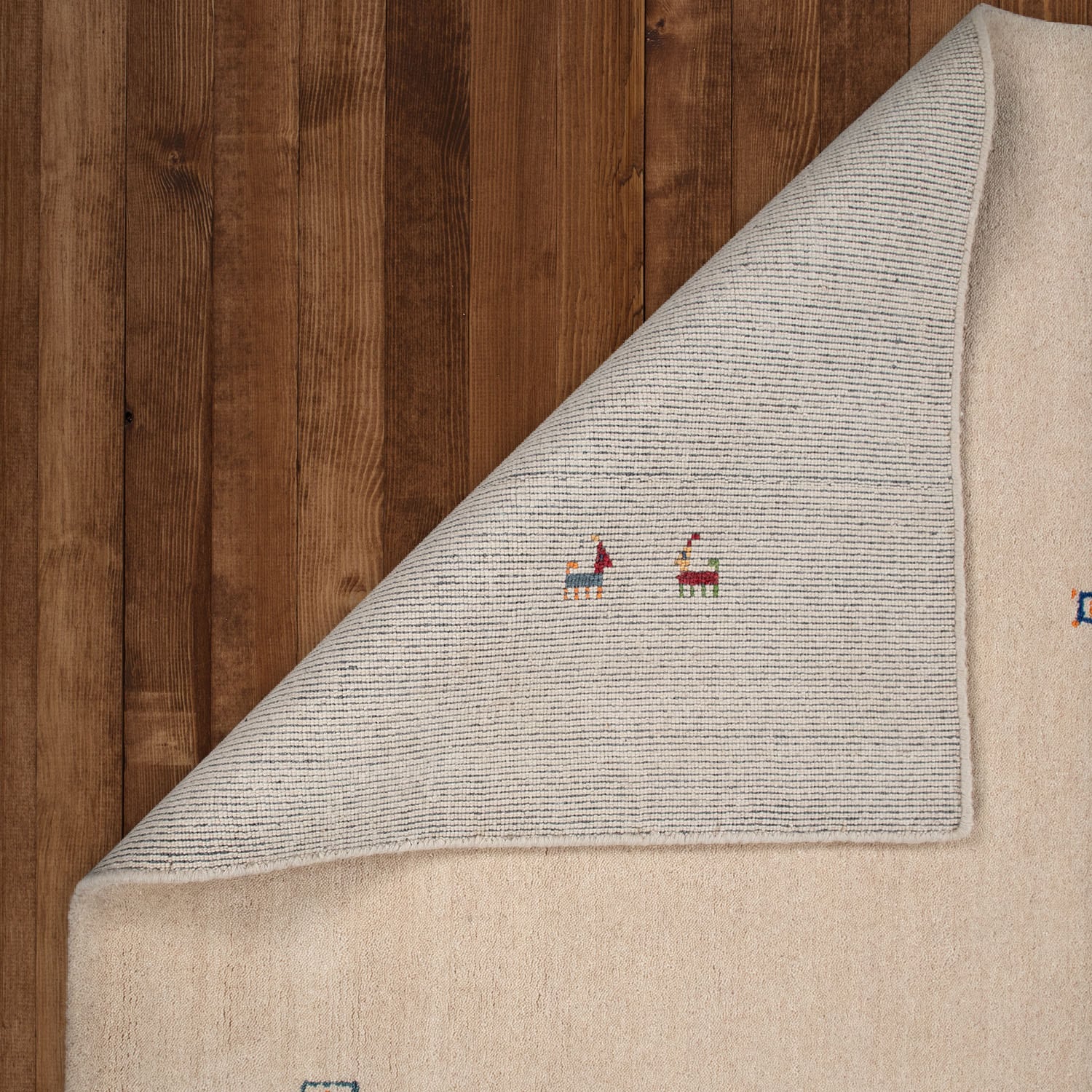 Paco Home Wollteppich »Gabbeh 312«, rechteckig, 9 mm Höhe, Kurzflor, handgewebt, reine Wolle, Gabbeh-Stil, Wohnzimmer