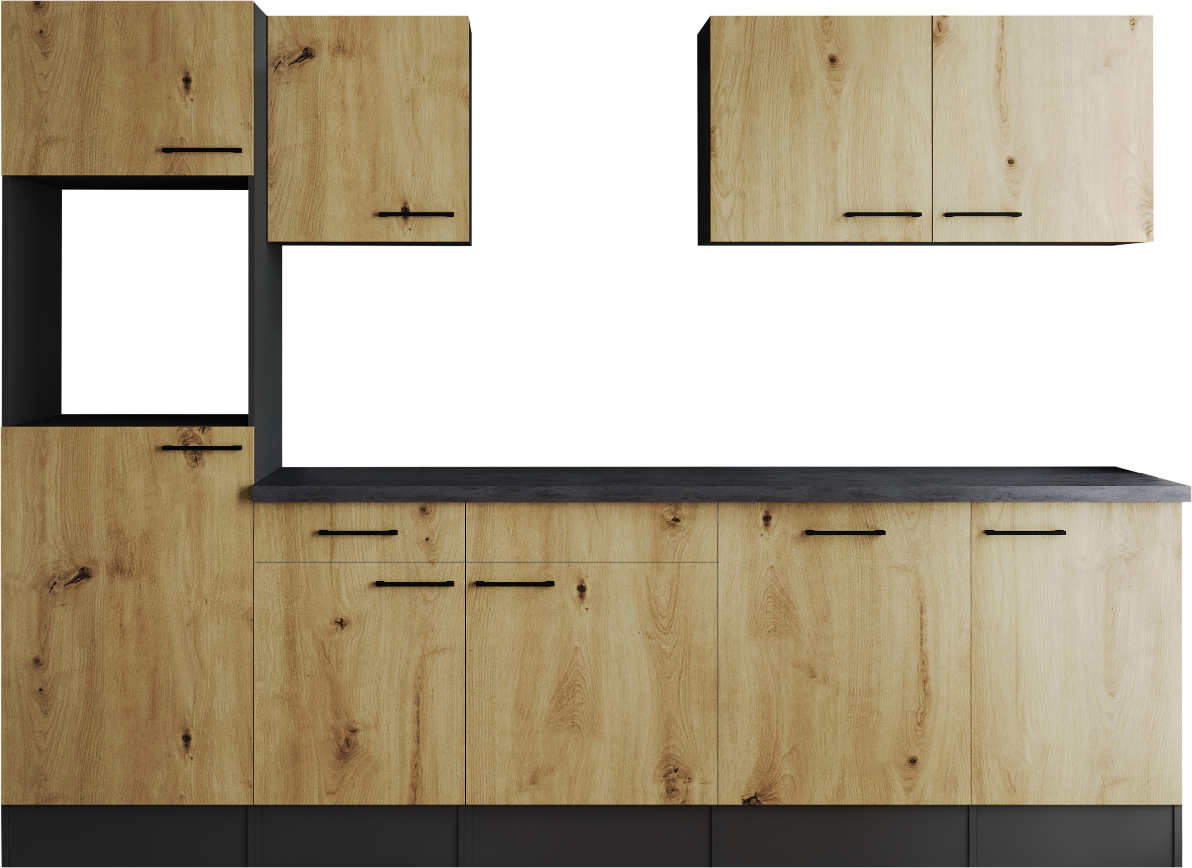 RESPEKTA Kitchenette »Oliver« largeur 280 cm, hauteur de travail 90 cm, configuration exclusive pour OTTO
