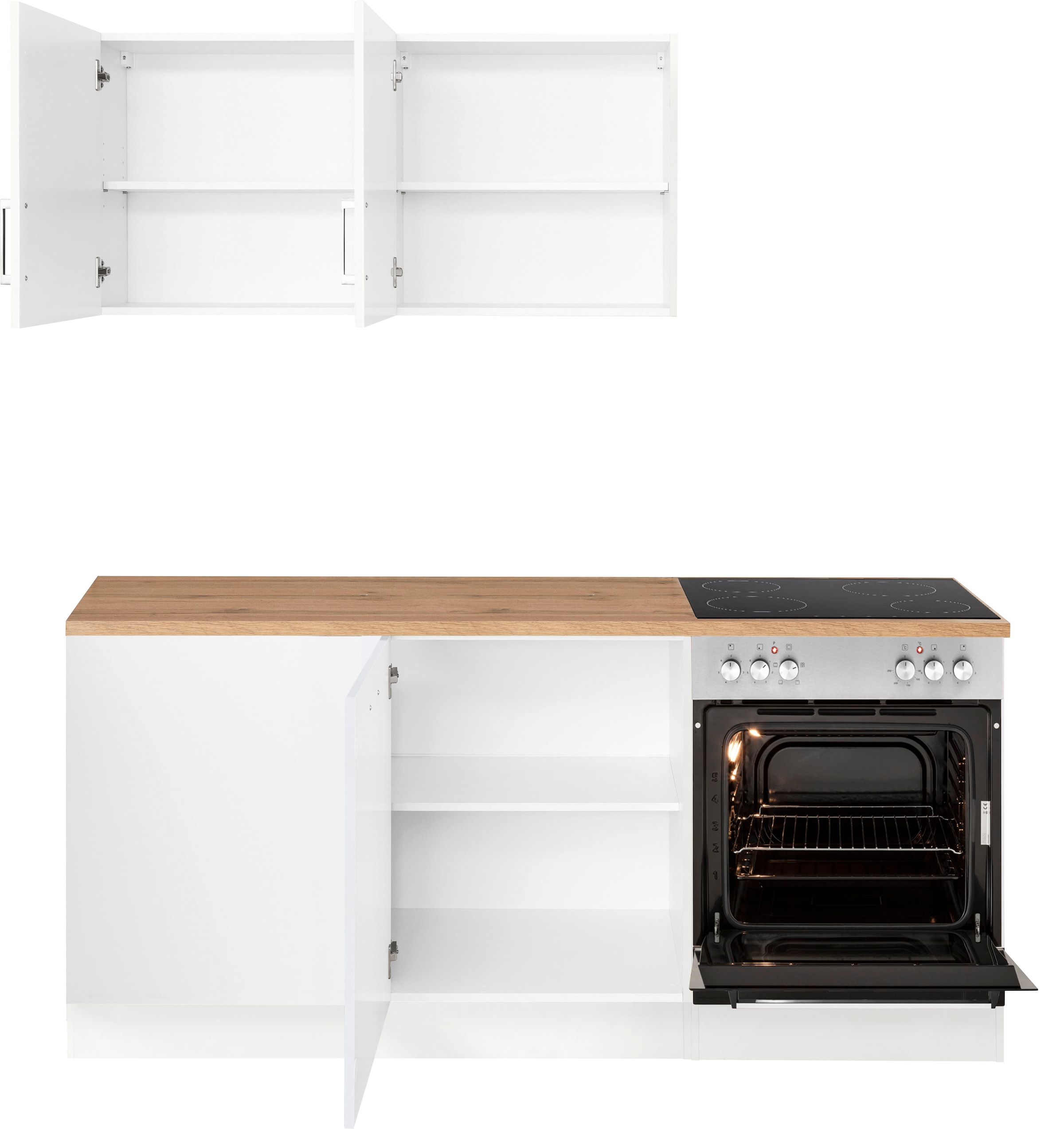 KOCHSTATION Winkelküche »KS-Tinnum« ohne E-Geräte, Stellbreite 240/180 cm