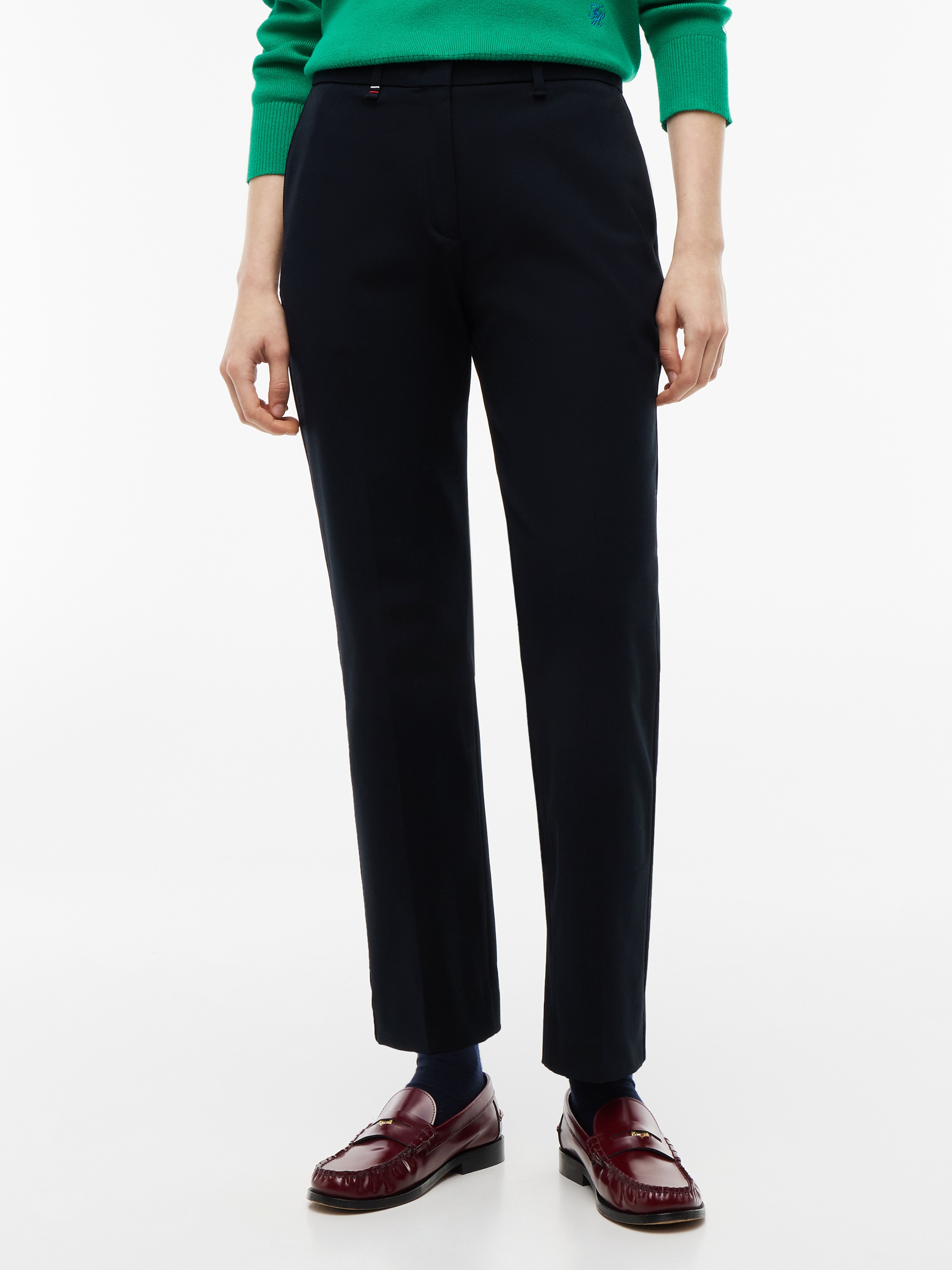 Image of Tommy Hilfiger Anzughose "GABARDINE SLIM STRAIGHT" Baumwollmischung, slim fit