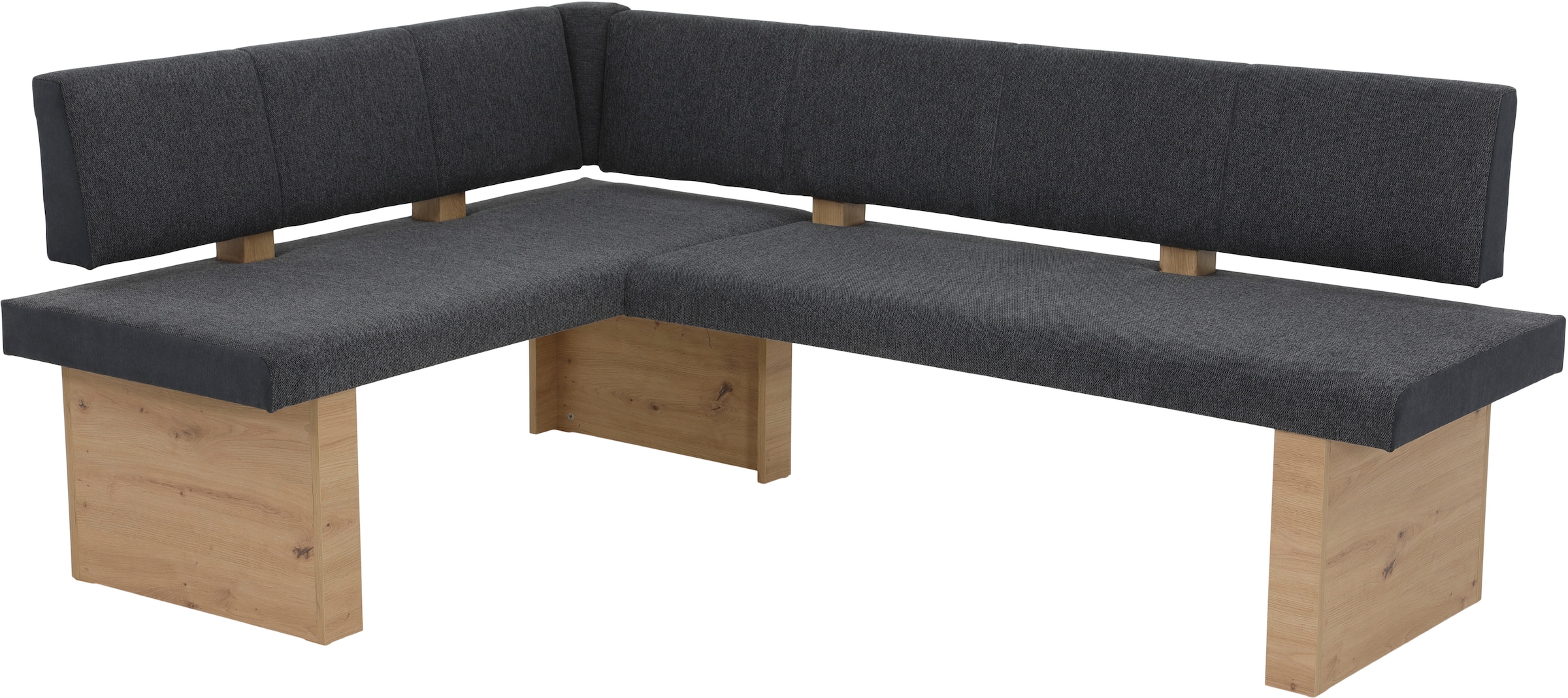 HELA Ensemble de salle à manger »ODER« 4 cuis tlg. Säulentisch 138x80 cm, rechts-links montierbar, Stuhl 140 kg belastbar